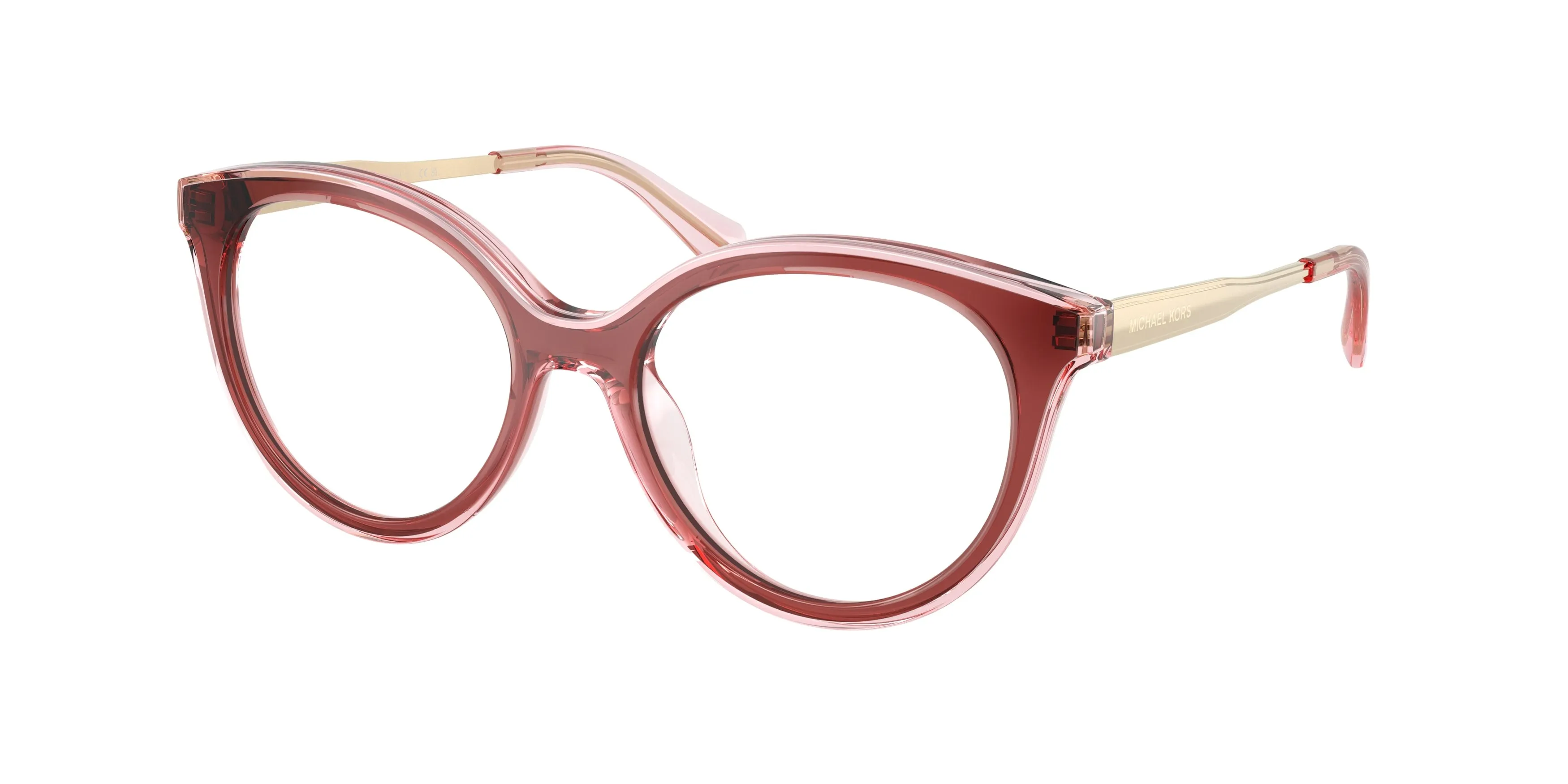 Michael Kors MK4184U SITGES 3913 Montature da vista Iniettato Marrone Trasparente Rotonda Normale - immagine 1
