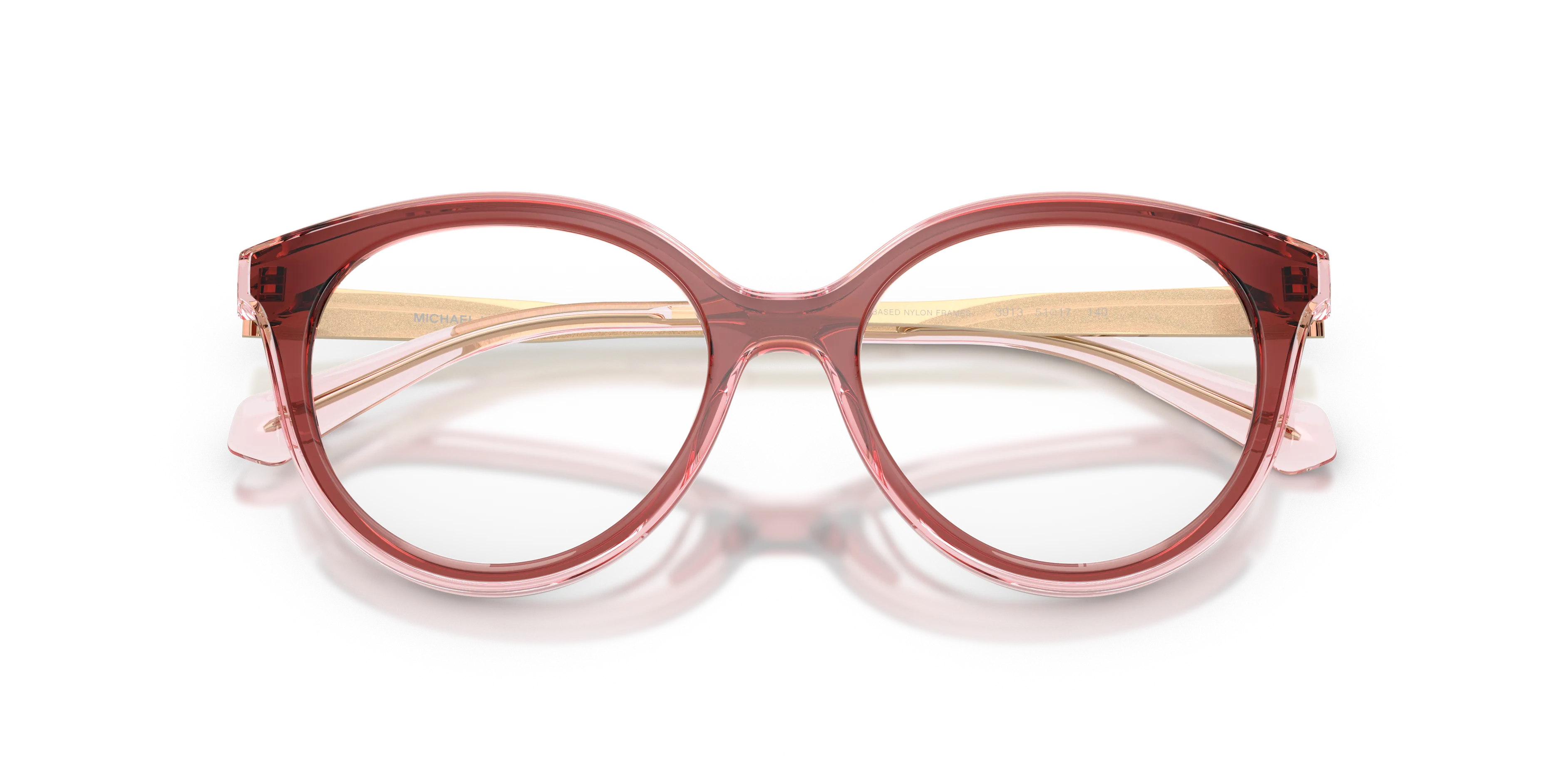 Michael Kors MK4184U SITGES 3913 Montature da vista Iniettato Marrone Trasparente Rotonda Normale - immagine 2