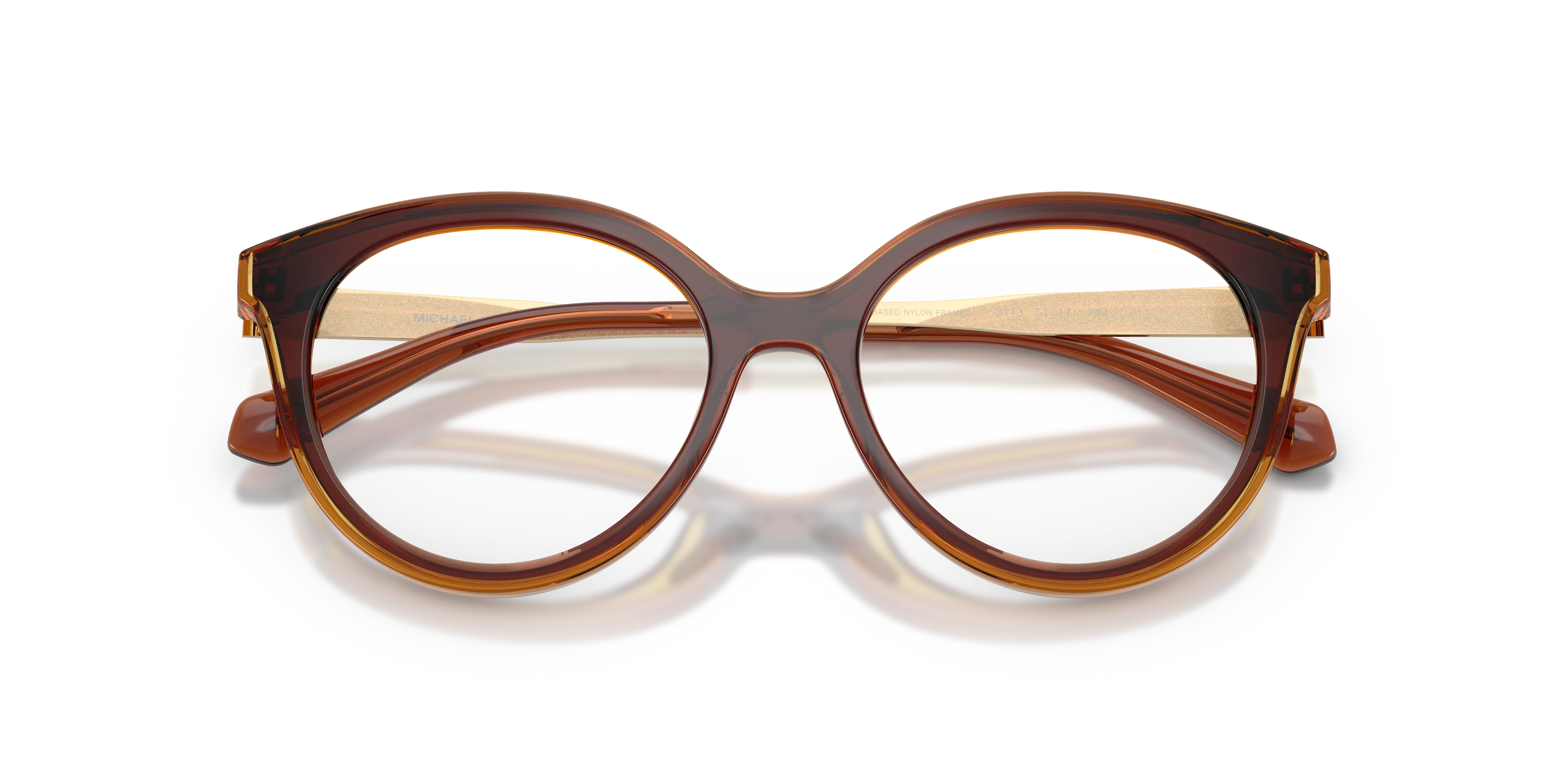Michael Kors MK4184U SITGES 3113 Montature da vista Iniettato Marrone Trasparente Rotonda Normale - immagine 2