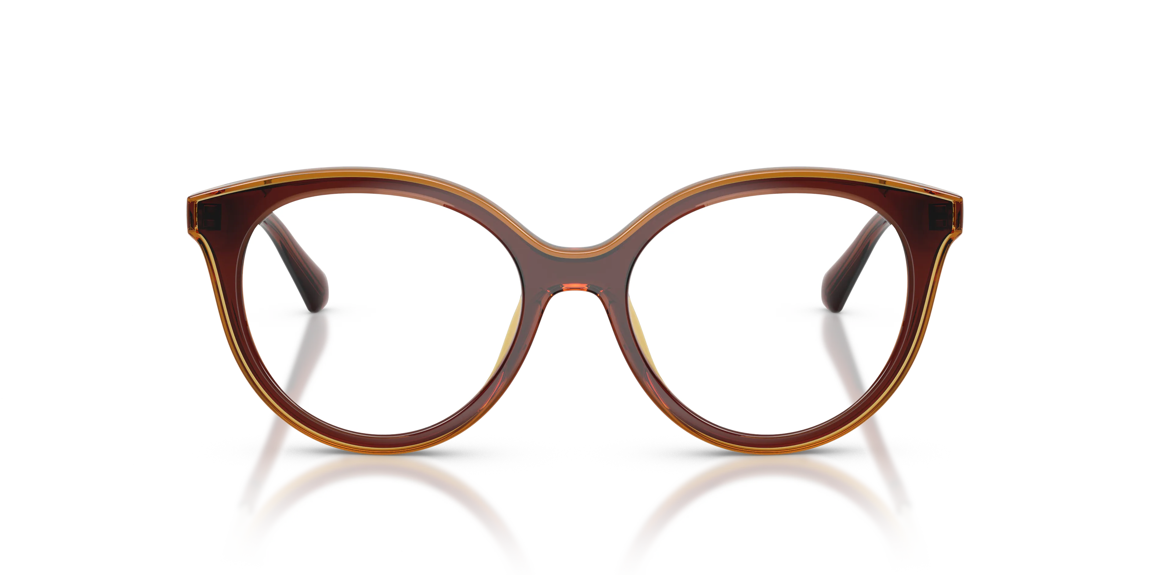 Michael Kors MK4184U SITGES 3113 Montature da vista Iniettato Marrone Trasparente Rotonda Normale - immagine 3