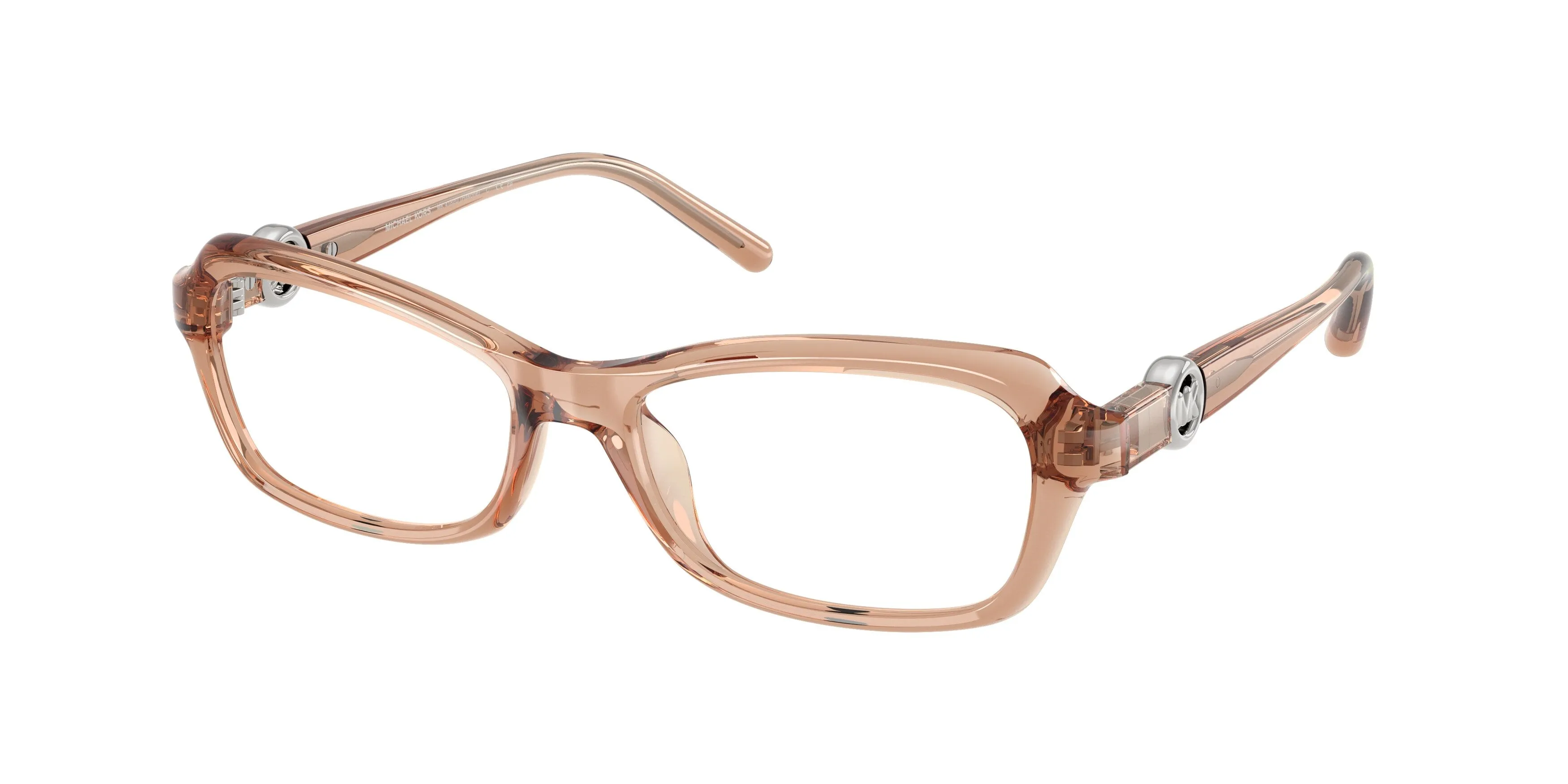 Michael Kors MK4182U HAKONE 4051 Montature da vista Iniettato Marrone Trasparente Rotonda Normale - immagine 1