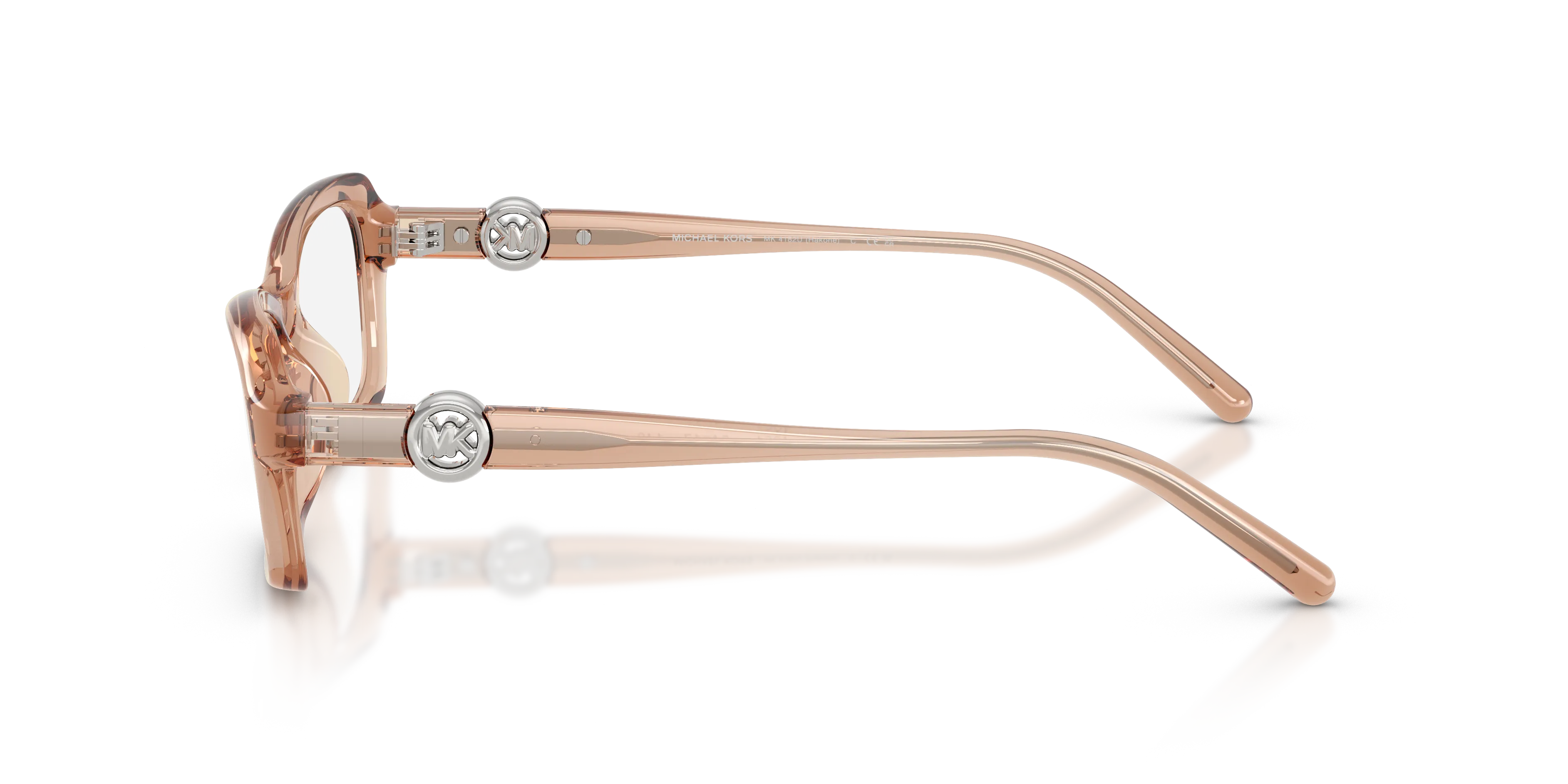 Michael Kors MK4182U HAKONE 4051 Montature da vista Iniettato Marrone Trasparente Rotonda Normale - immagine 4