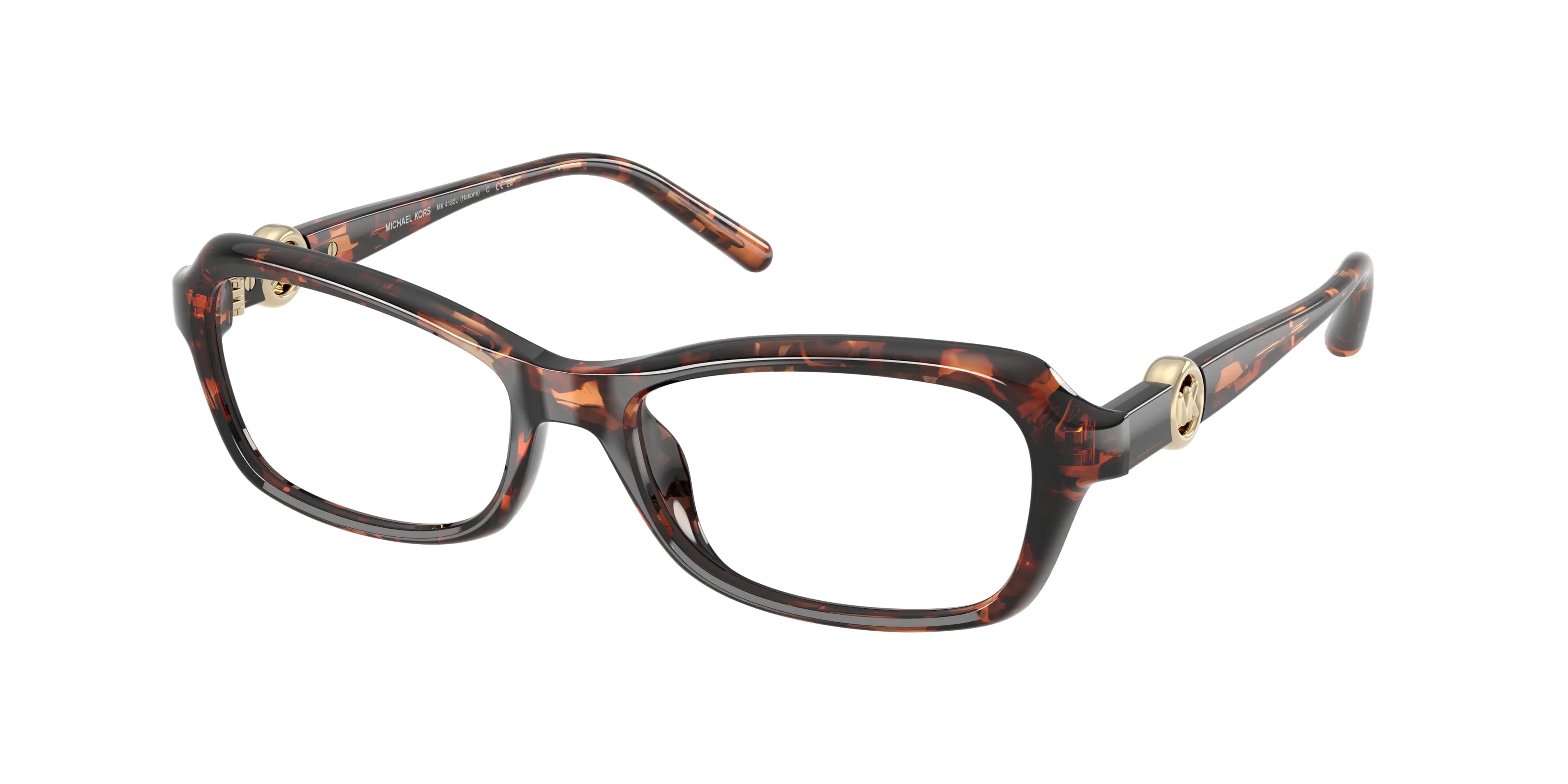Michael Kors MK4182U HAKONE 4031 Montature da vista Iniettato Tartaruga Trasparente Rotonda Normale - immagine 1