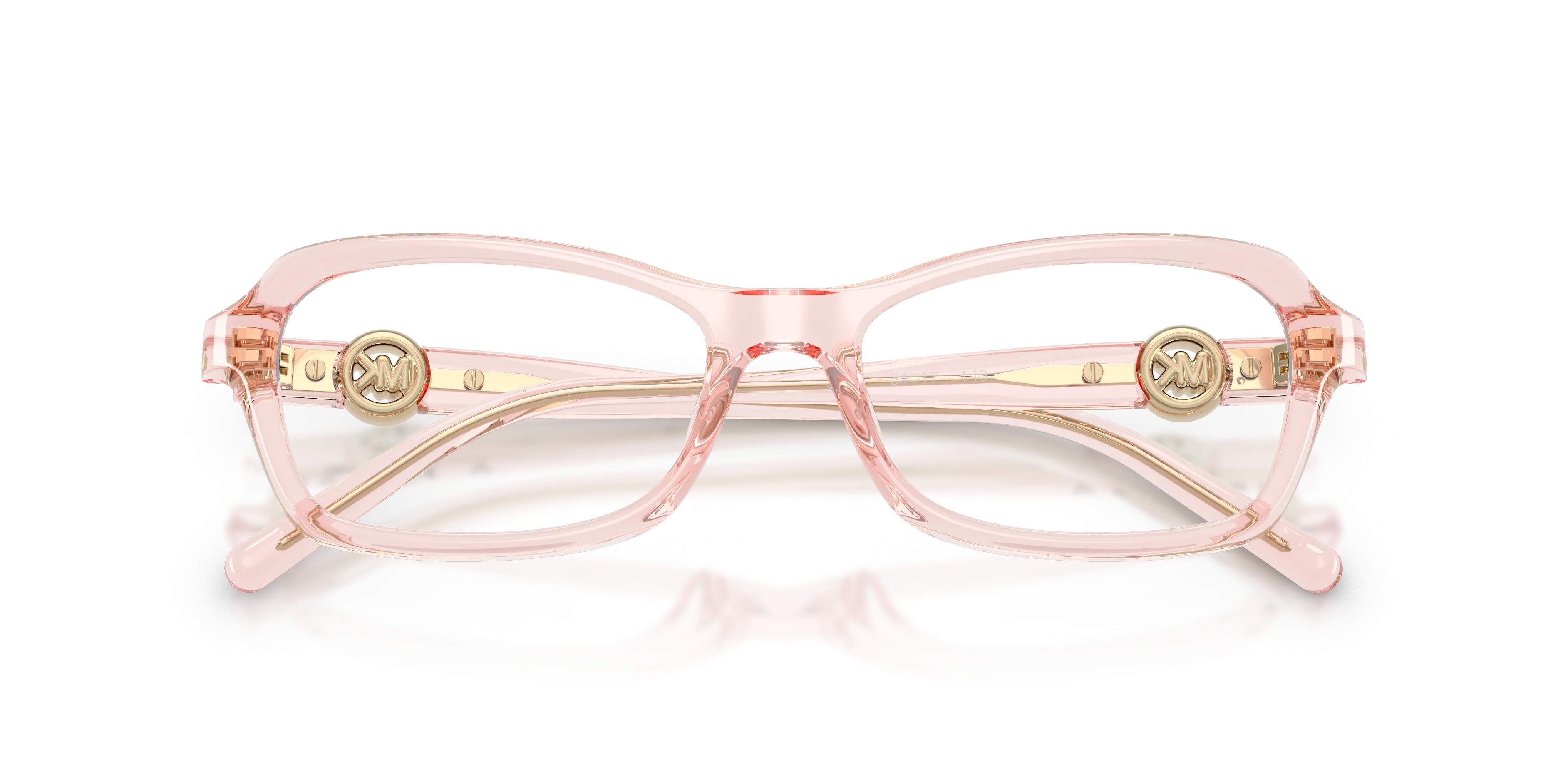 Michael Kors MK4182U HAKONE 3901 Montature da vista Iniettato Rosa Trasparente Rotonda Normale - immagine 2