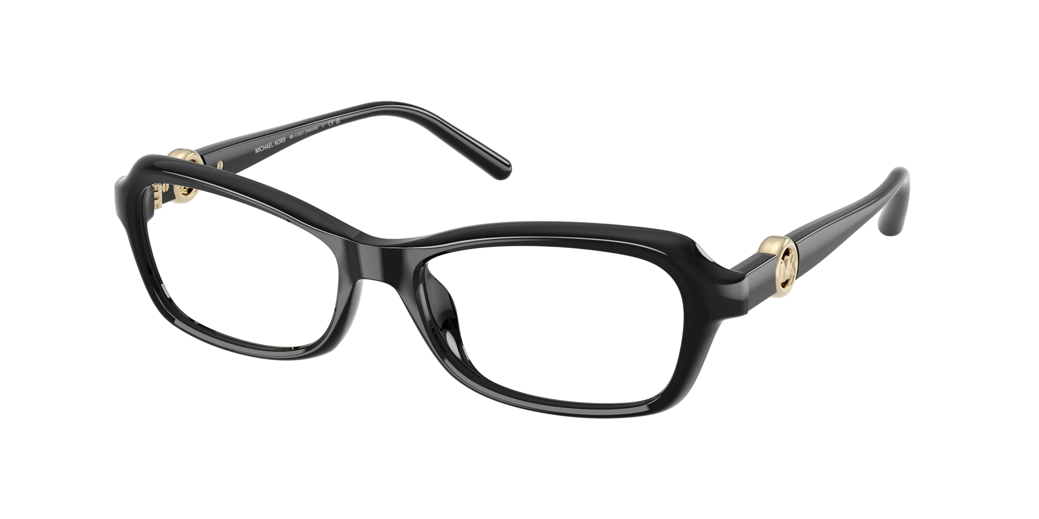 Michael Kors MK4182U HAKONE 3005 Montature da vista Iniettato Nero Trasparente Rotonda Normale - immagine 1