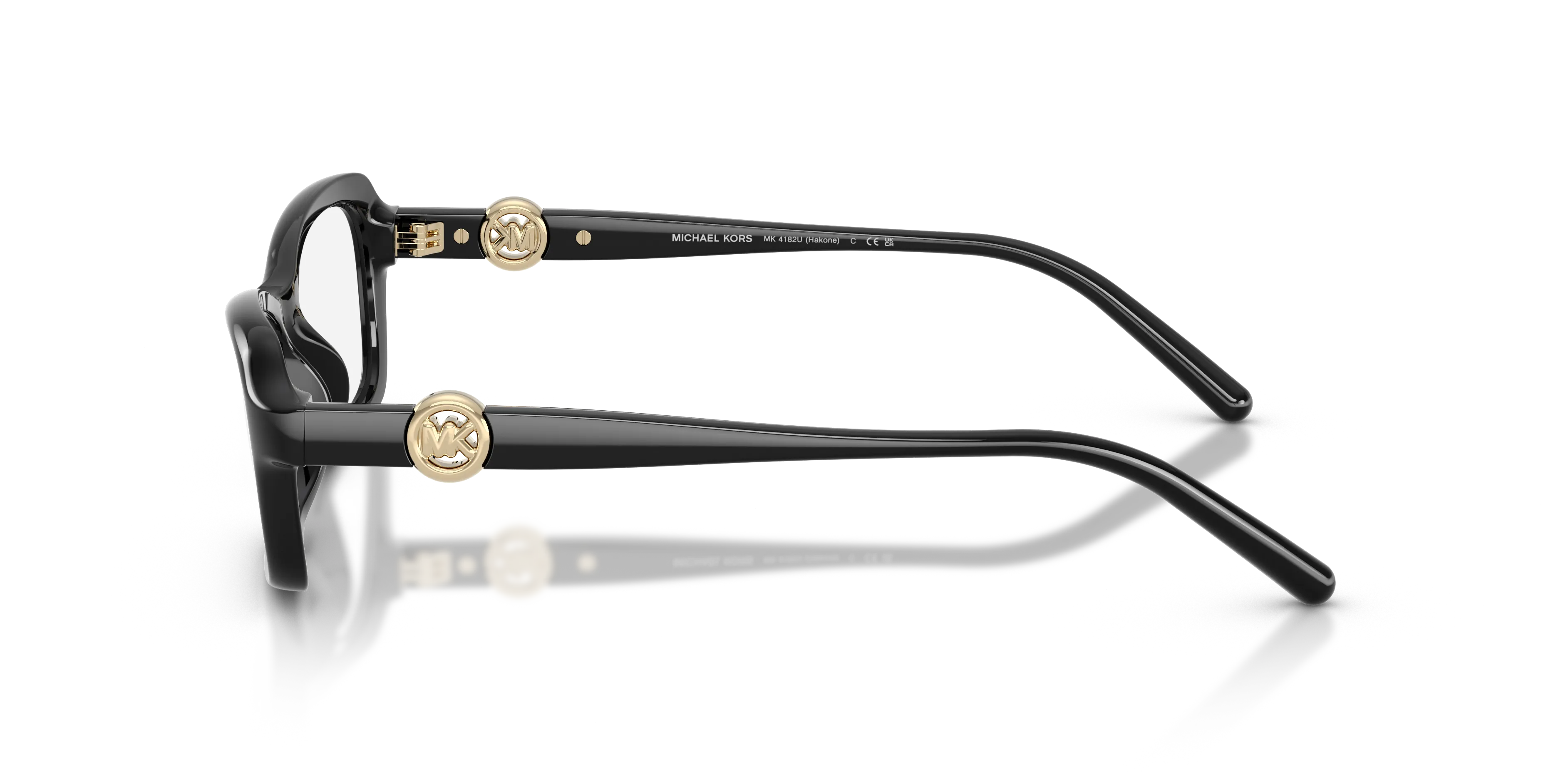 Michael Kors MK4182U HAKONE 3005 Montature da vista Iniettato Nero Trasparente Rotonda Normale - immagine 4