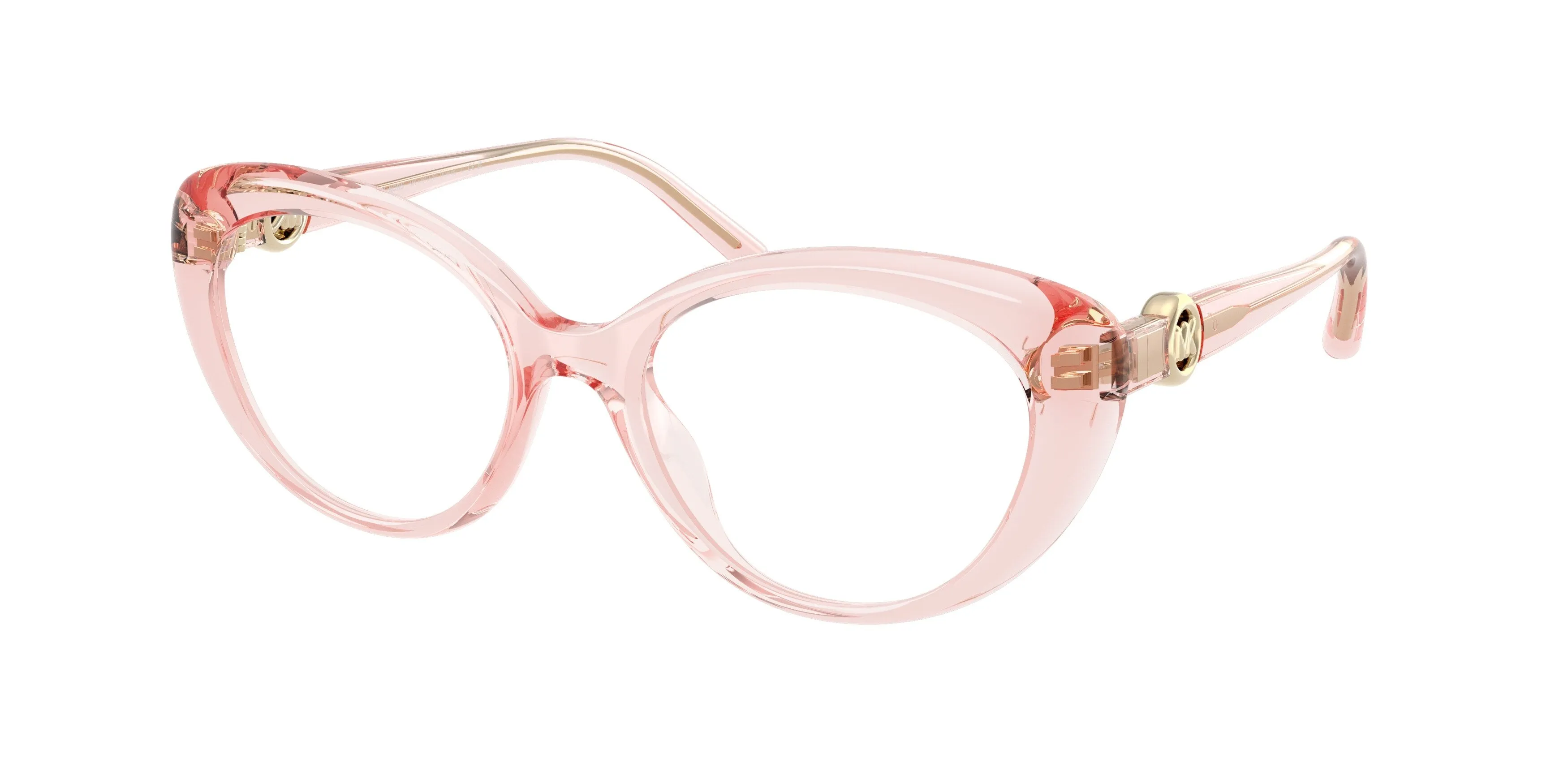 Michael Kors MK4181U ST. THOMAS 3901 Montature da vista Iniettato Rosa Trasparente Rotonda Normale - immagine 1