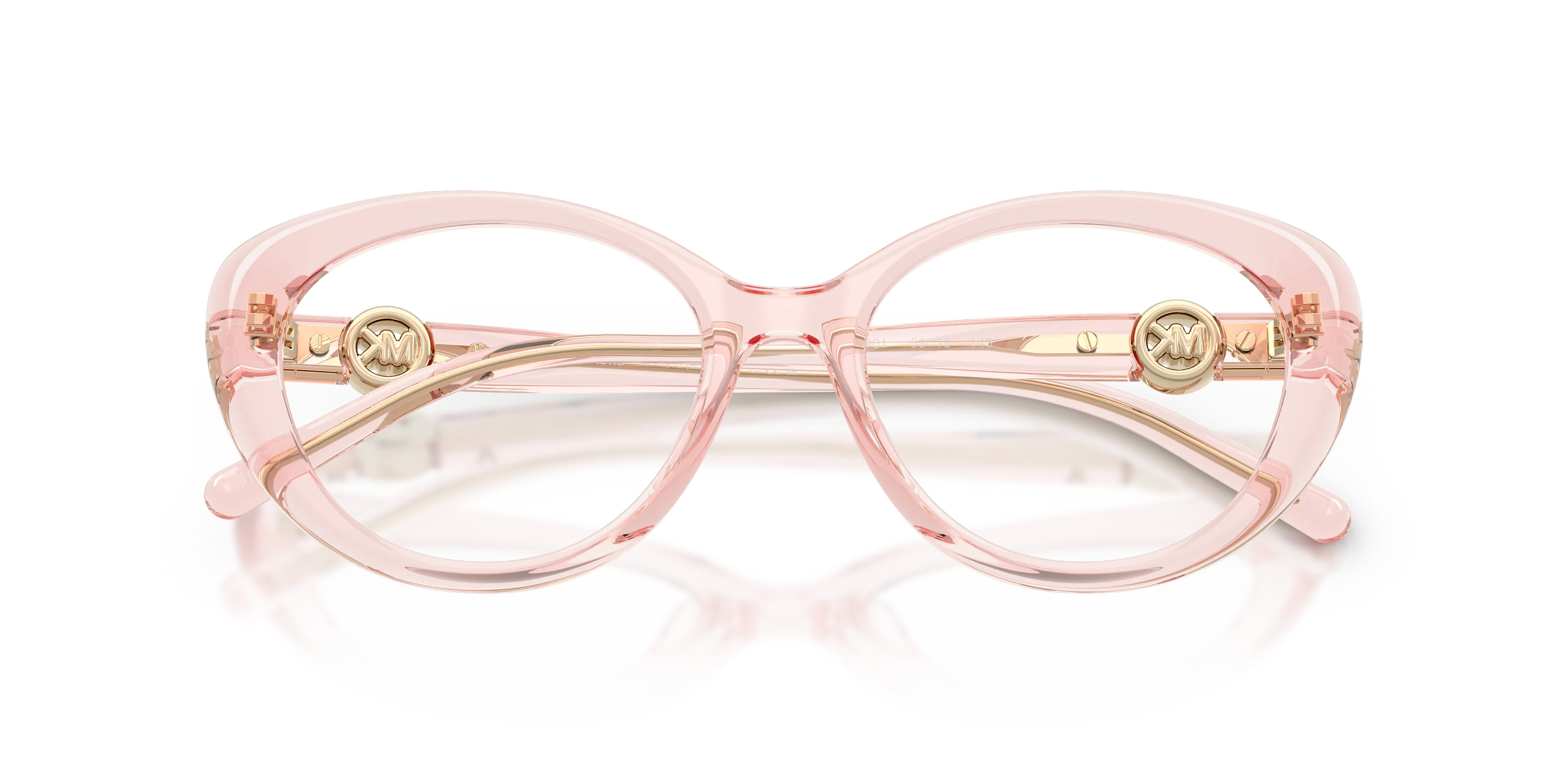 Michael Kors MK4181U ST. THOMAS 3901 Montature da vista Iniettato Rosa Trasparente Rotonda Normale - immagine 2