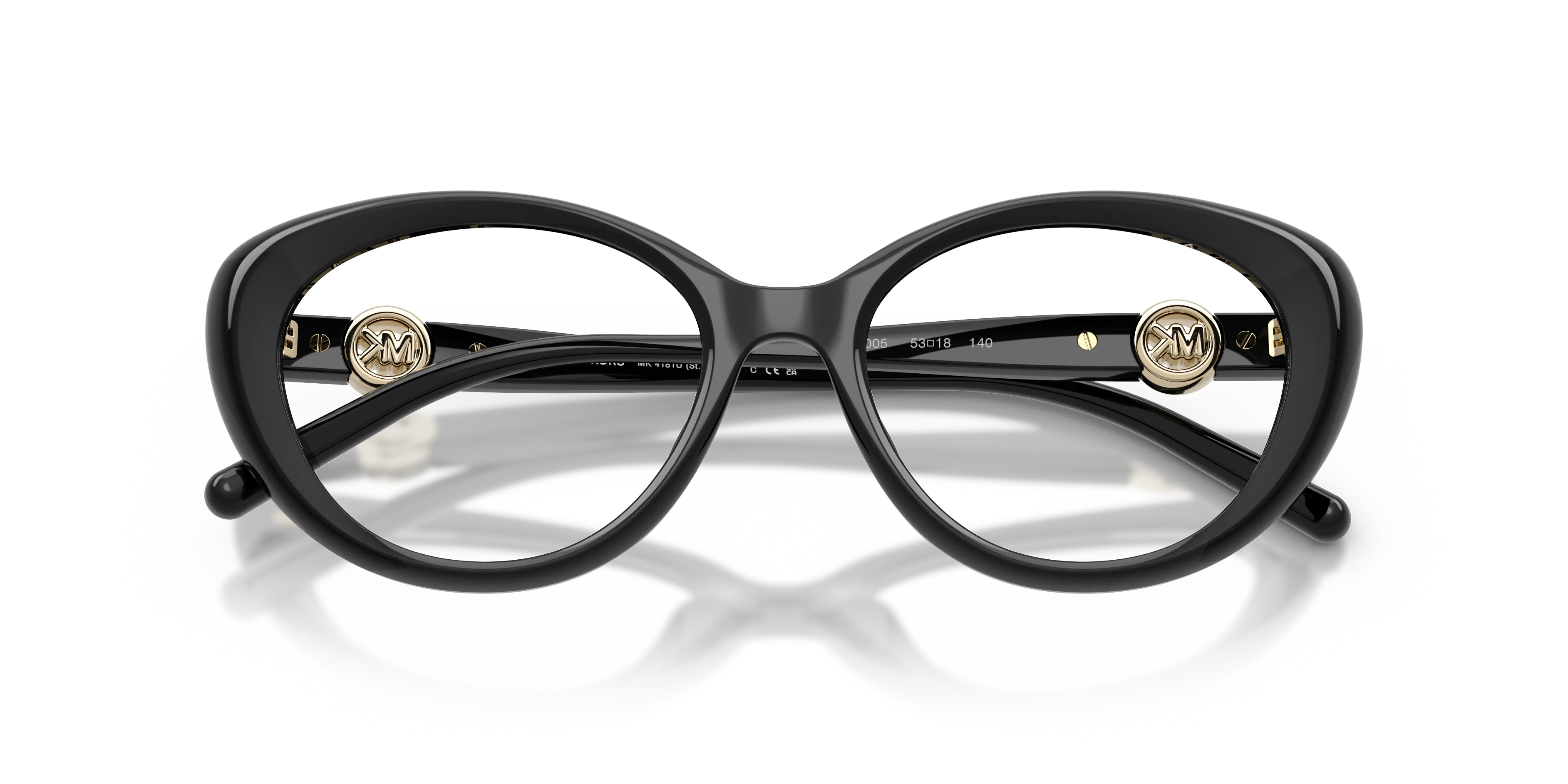 Michael Kors MK4181U ST. THOMAS 3005 Montature da vista Iniettato Nero Trasparente Rotonda Normale - immagine 2