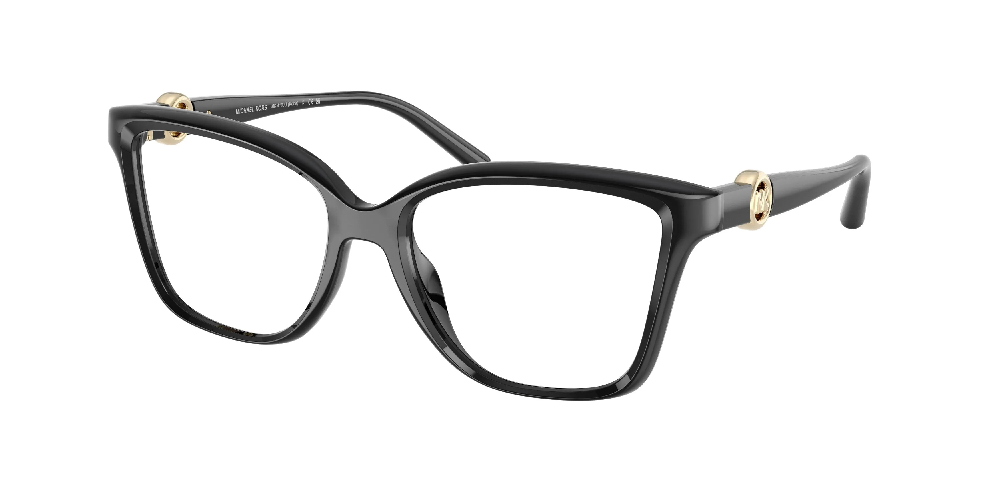 Michael Kors MK4180U KOBE 3005 Montature da vista Iniettato Nero Trasparente Squadrata Normale - immagine 1