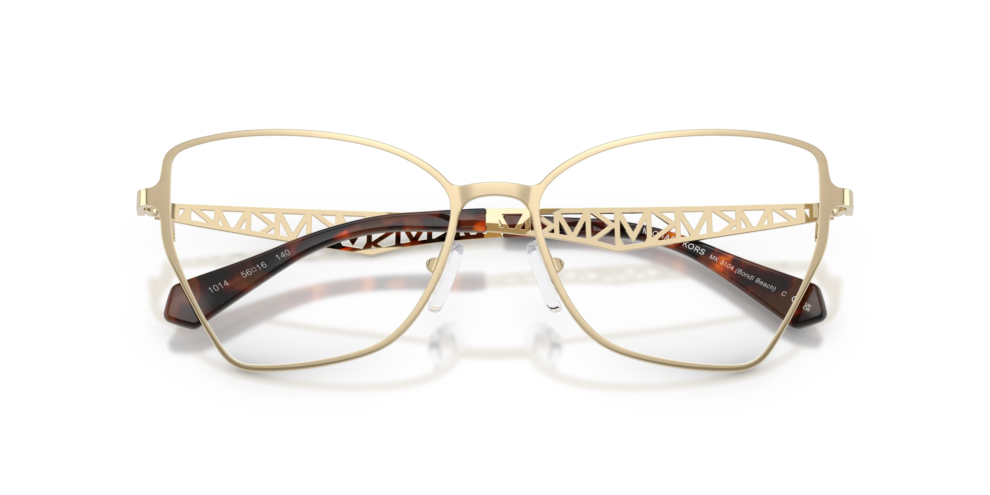 Michael Kors MK3104 BONDI BEACH 1014 Montature da vista Metallo Oro Trasparente Squadrata Normale - immagine 2