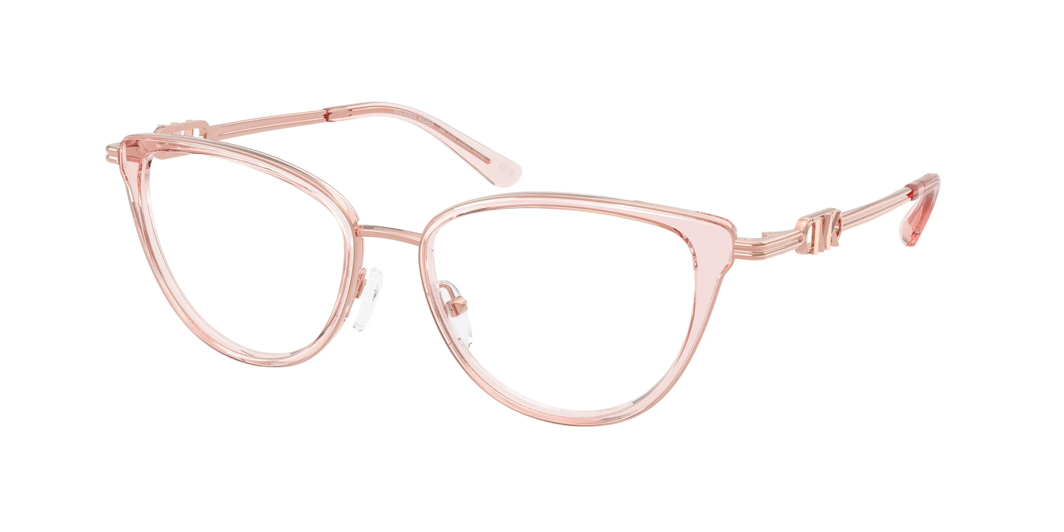 Michael Kors MK3103 HILTON HEAD 3101 Montature da vista Metallo Rosa Trasparente Cat Eye Normale - immagine 1