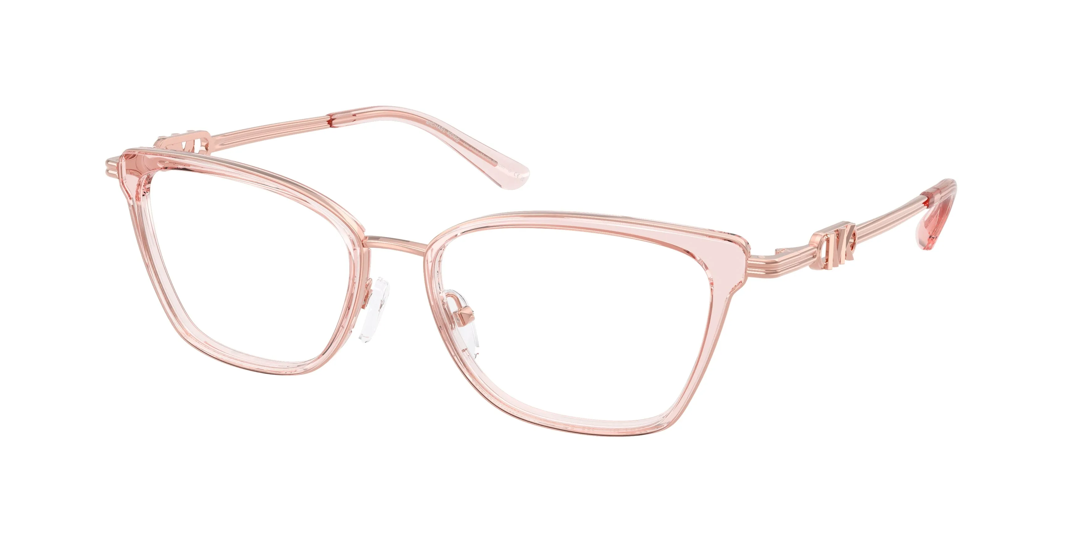 Michael Kors MK3102 MYRTLE BEACH 3101 Montature da vista Metallo Rosa Trasparente Squadrata Normale - immagine 1