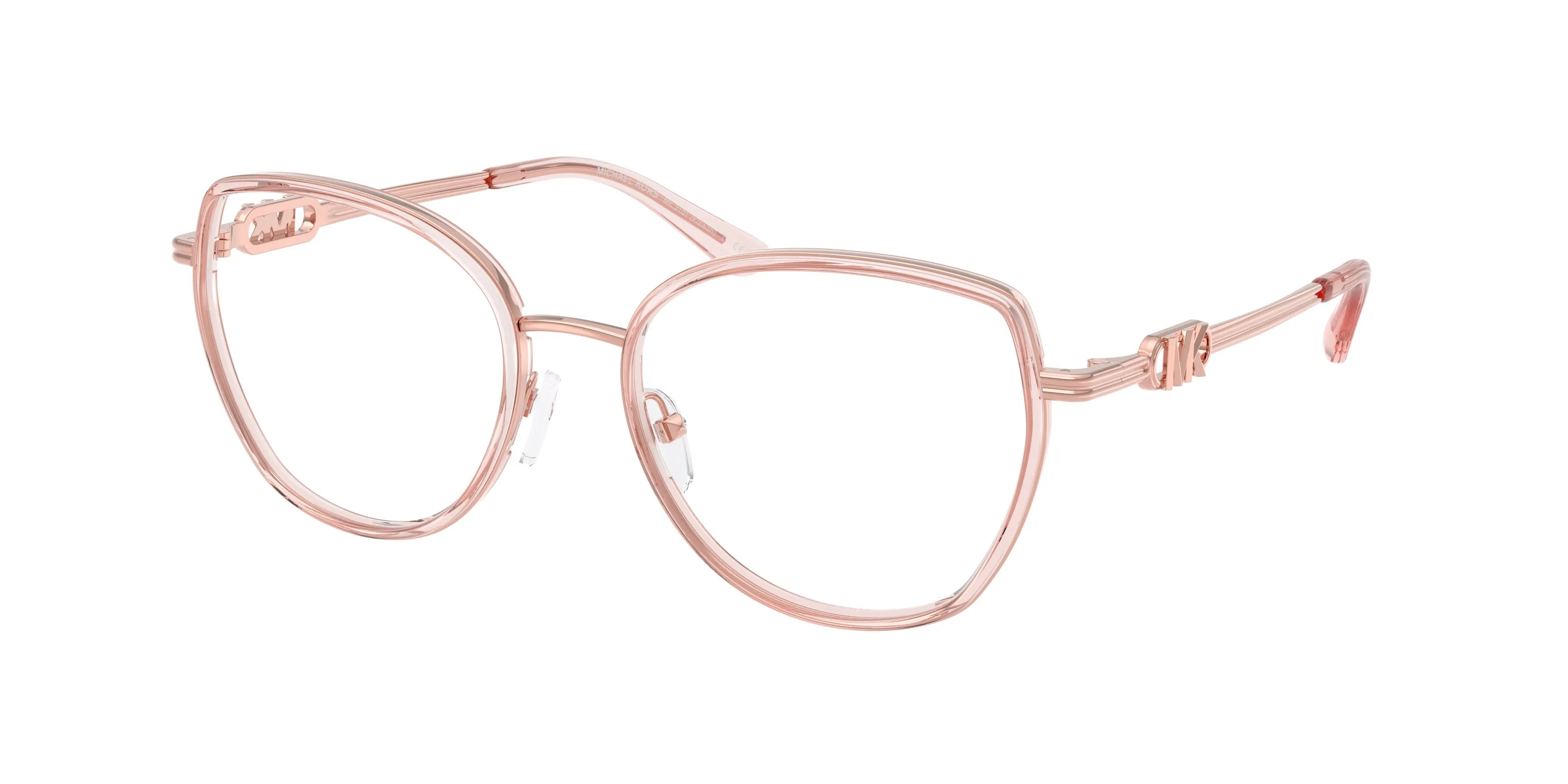 Michael Kors MK3101 KIAWAH 3101 Montature da vista Metallo Rosa Trasparente Rotonda Normale - immagine 1