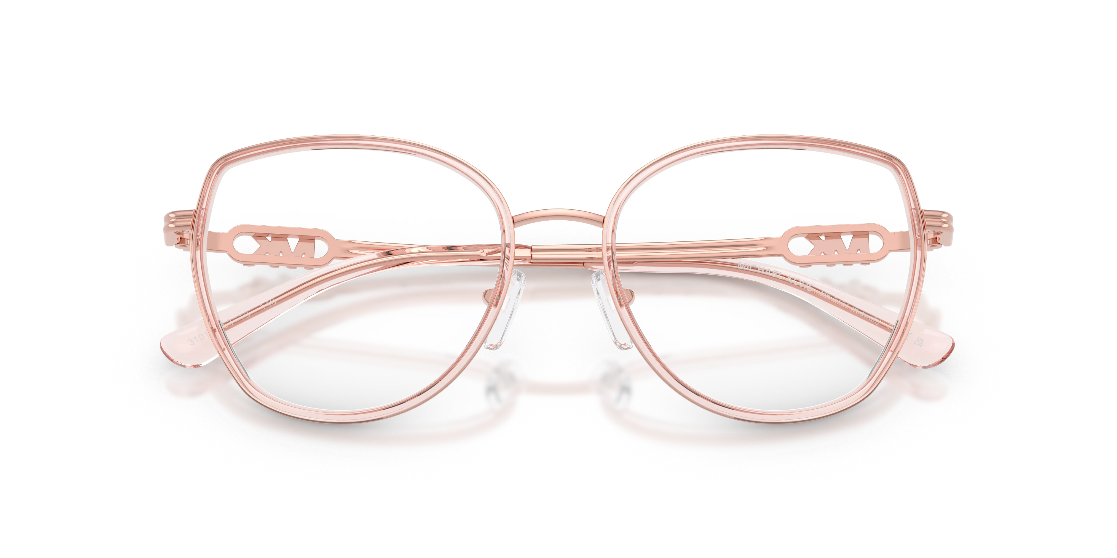 Michael Kors MK3101 KIAWAH 3101 Montature da vista Metallo Rosa Trasparente Rotonda Normale - immagine 2