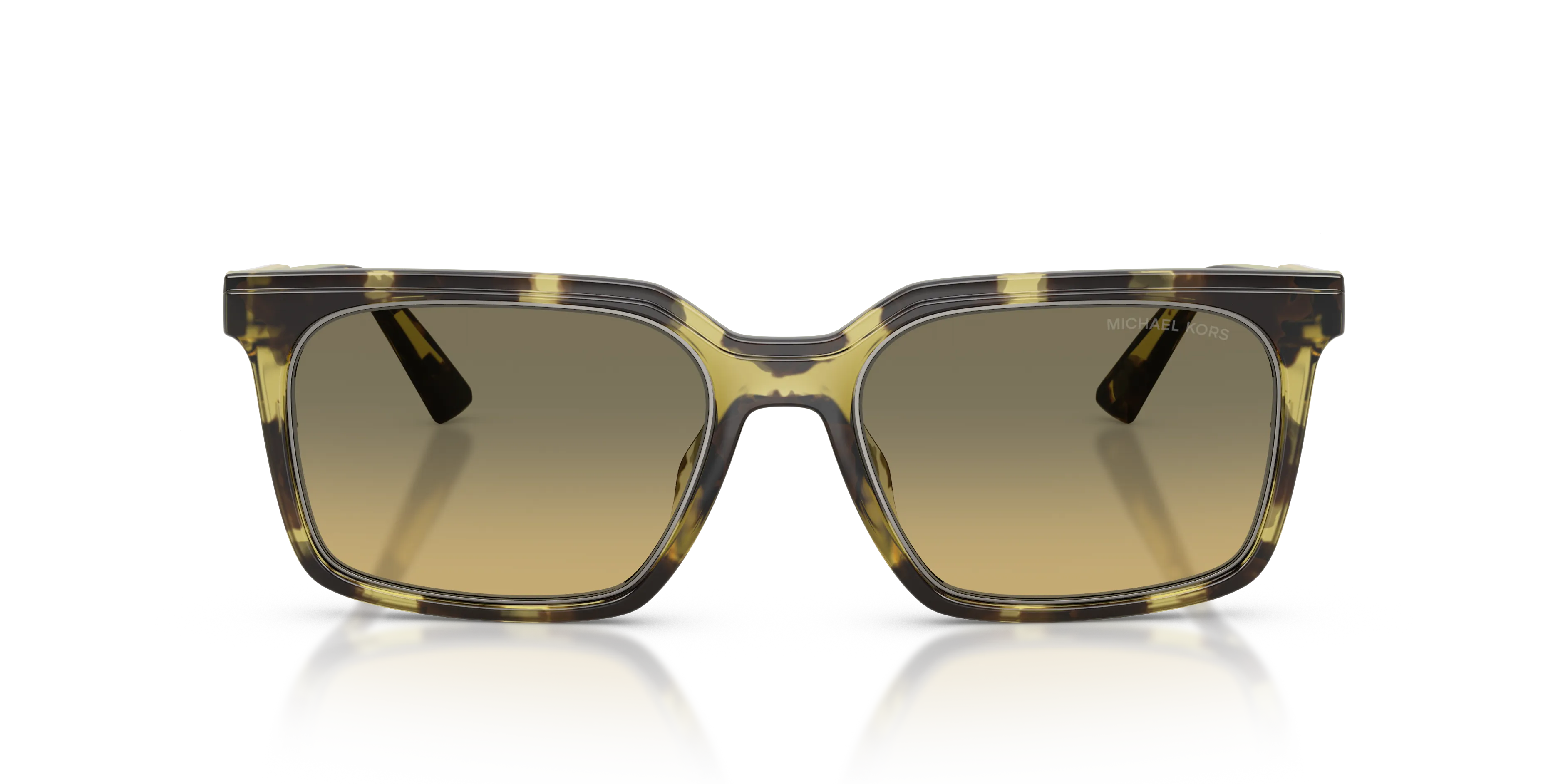 Michael Kors MK2282U HONOLULU 4029L0 Occhiali da sole Iniettato Verde Verde Squadrata Normale Sfumato - immagine 3