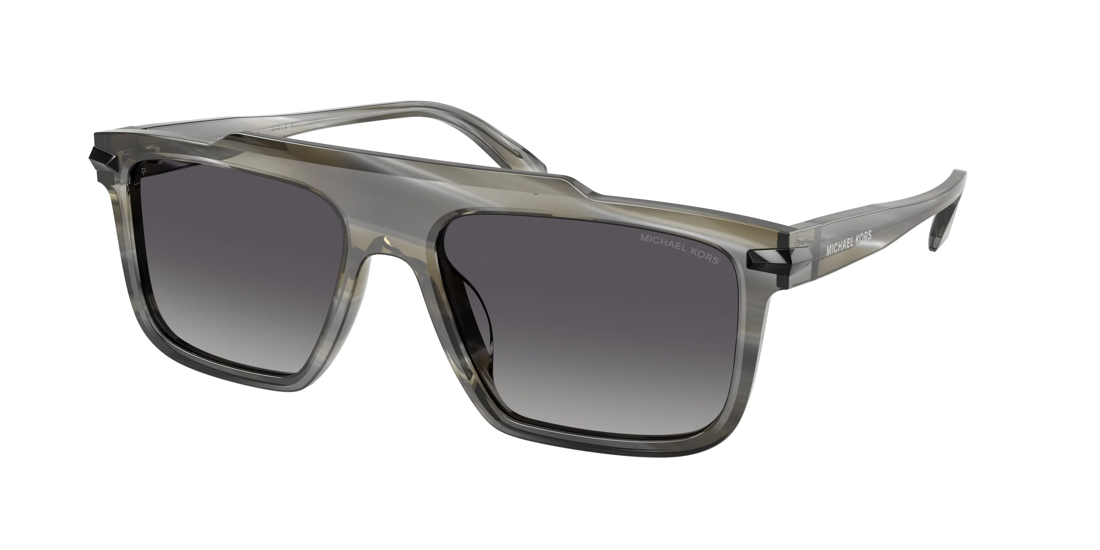 Michael Kors MK2278U BOSTON 4047T3 Occhiali da sole Acetato Marrone Grigio Squadrata Polarizzata - immagine 1
