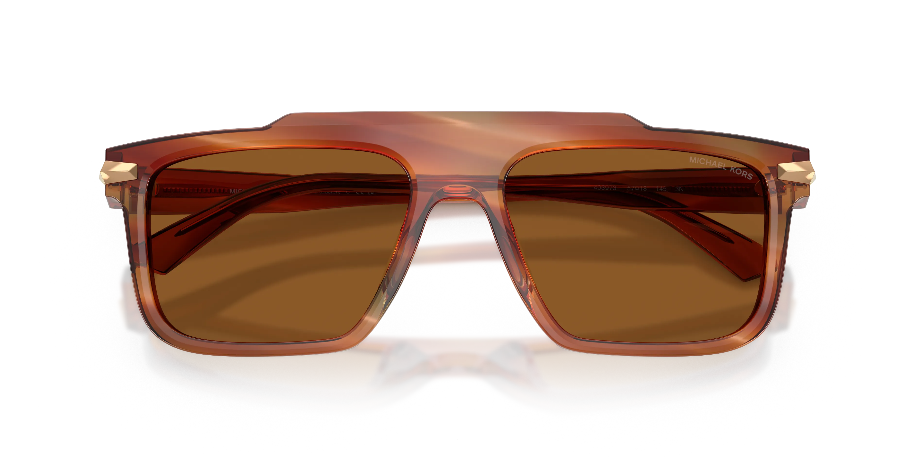 Michael Kors MK2278U BOSTON 403973 Occhiali da sole Acetato Marrone Marrone Squadrata Normale - immagine 2