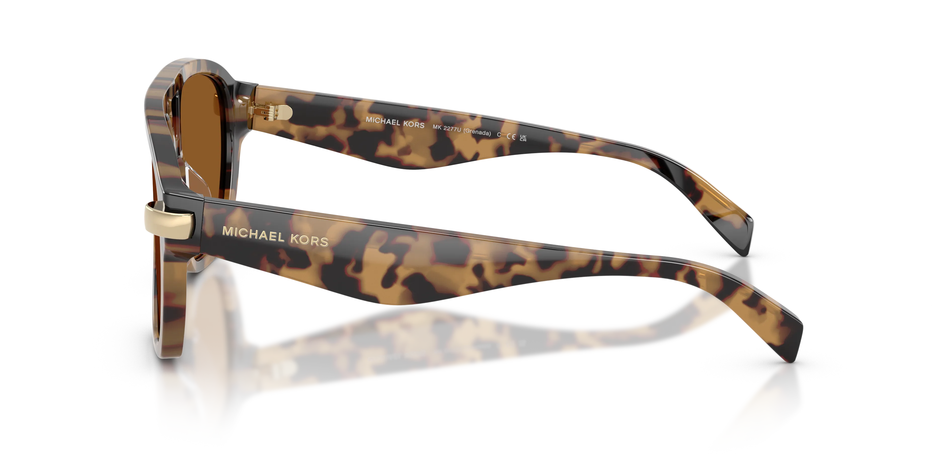 Michael Kors MK2277U GRENADA 393073 Occhiali da sole Acetato Tartaruga Marrone Pilot Normale - immagine 4