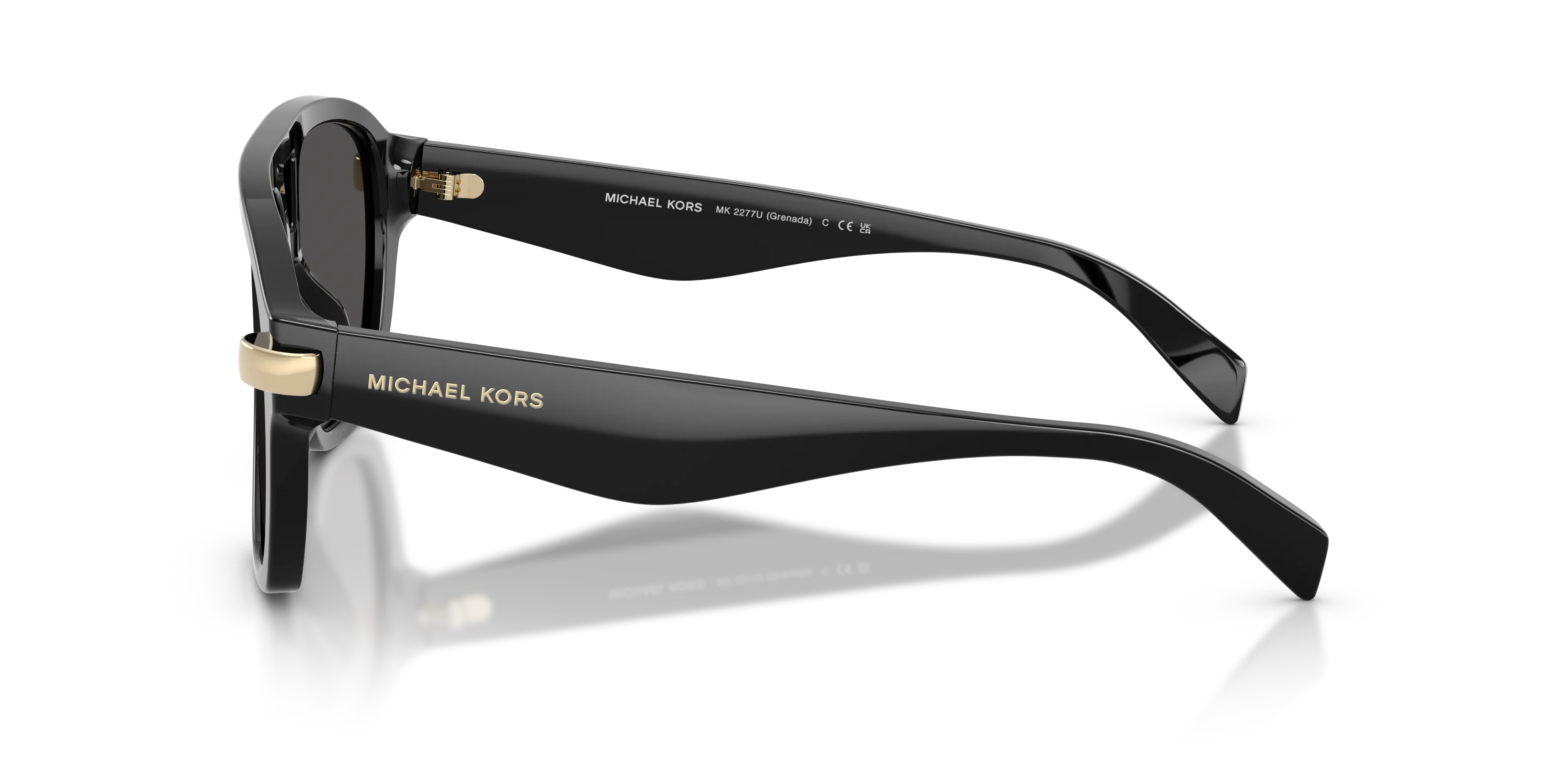Michael Kors MK2277U GRENADA 300587 Occhiali da sole Acetato Nero Grigio Pilot Normale - immagine 4