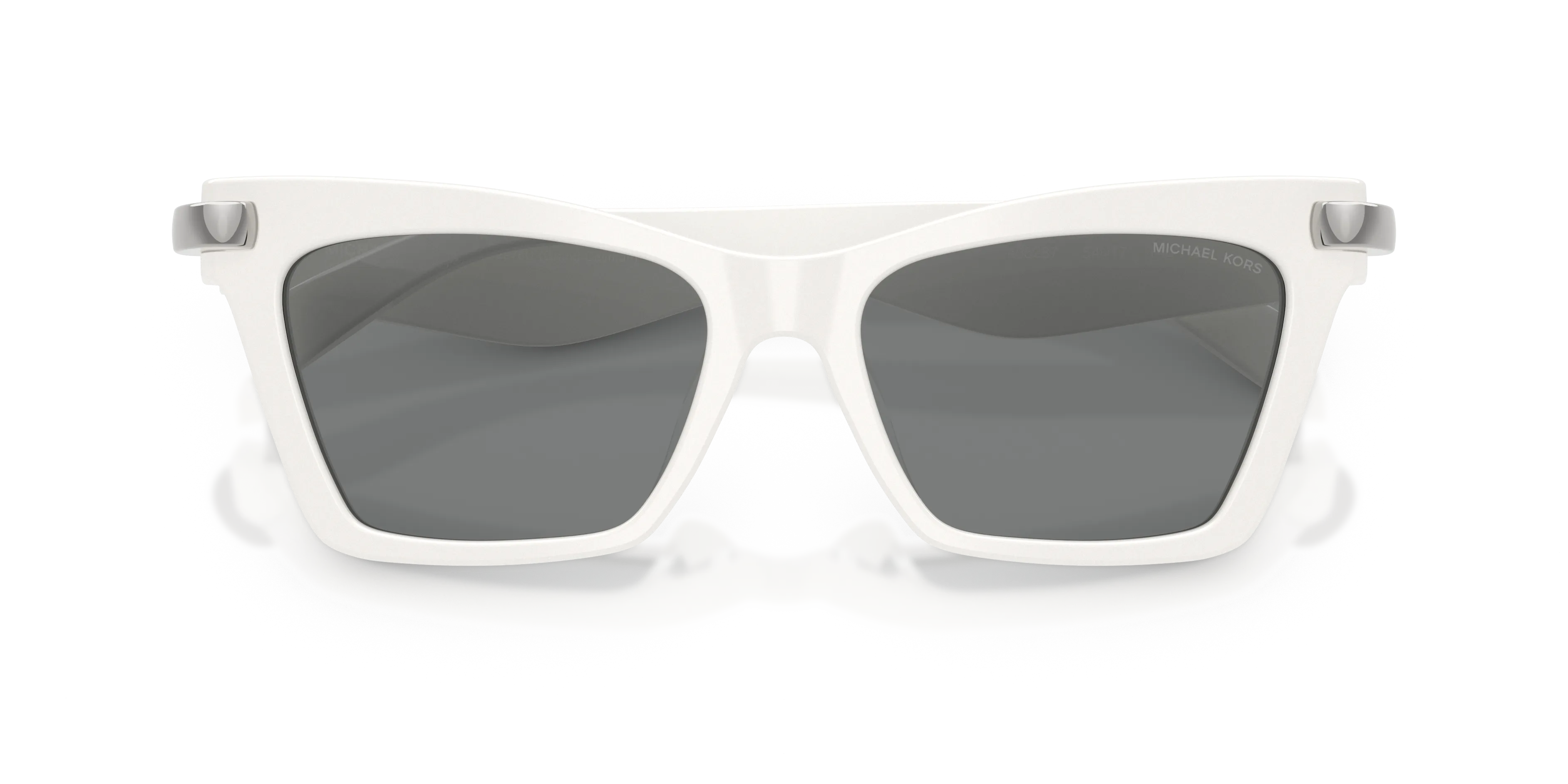 Michael Kors MK2276U GRAND CAYMAN 405287 Occhiali da sole Acetato Bianco Grigio Cat Eye Normale - immagine 2