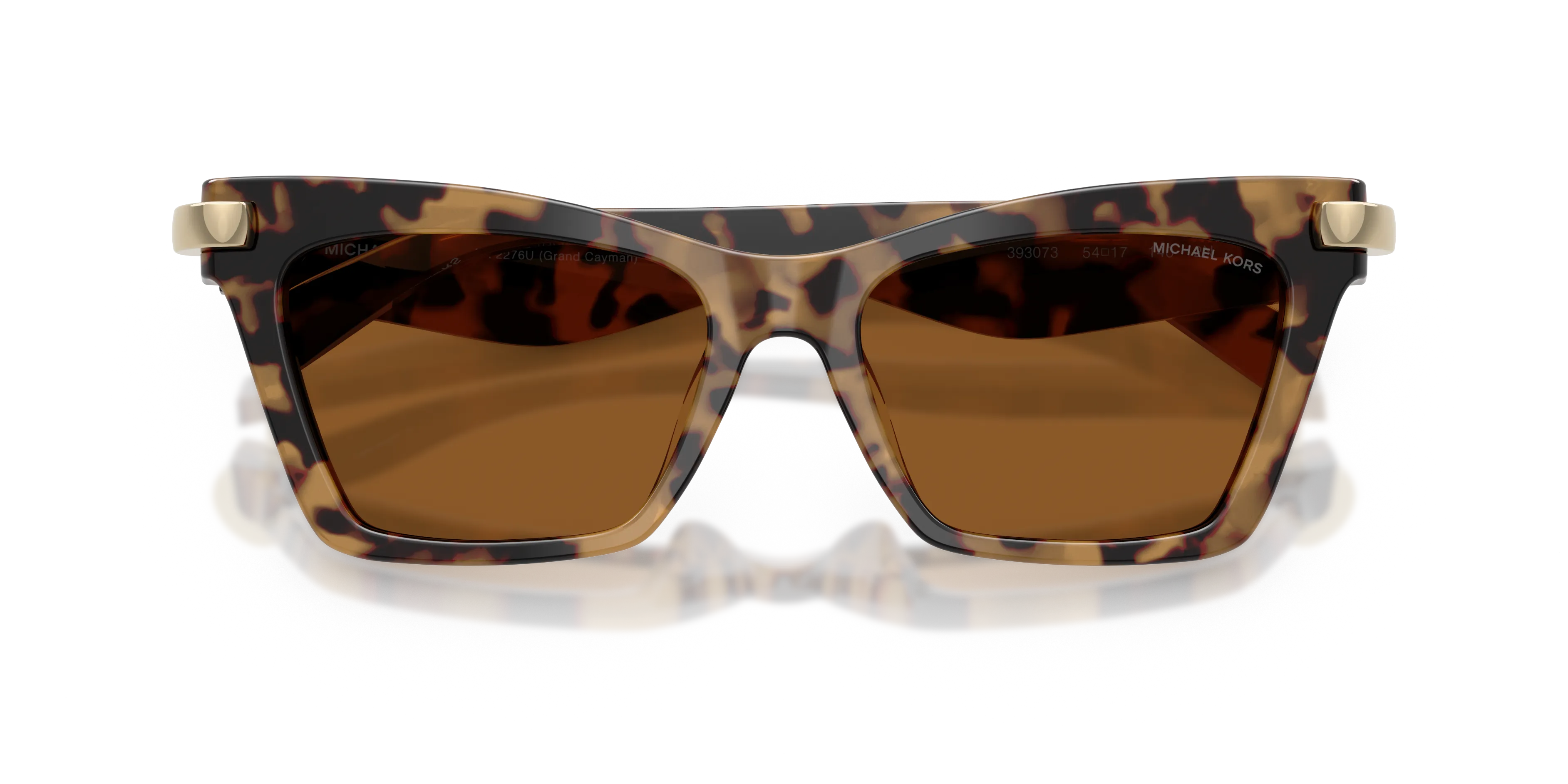 Michael Kors MK2276U GRAND CAYMAN 393073 Occhiali da sole Acetato Tartaruga Marrone Cat Eye Normale - immagine 2