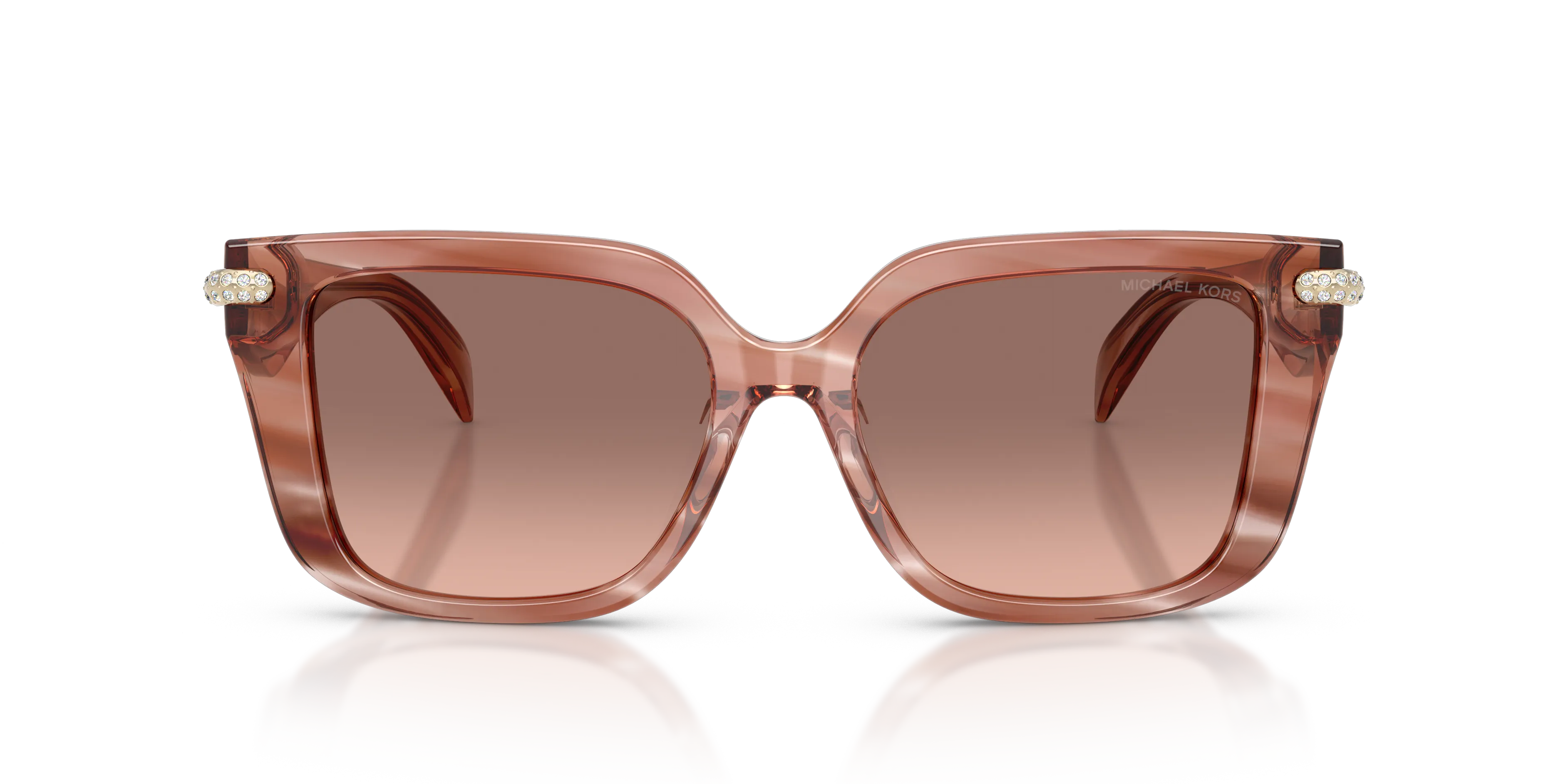 Michael Kors MK2275BU SANTO DOMINGO 405613 Occhiali da sole Acetato Rosa Marrone Squadrata Normale - immagine 3