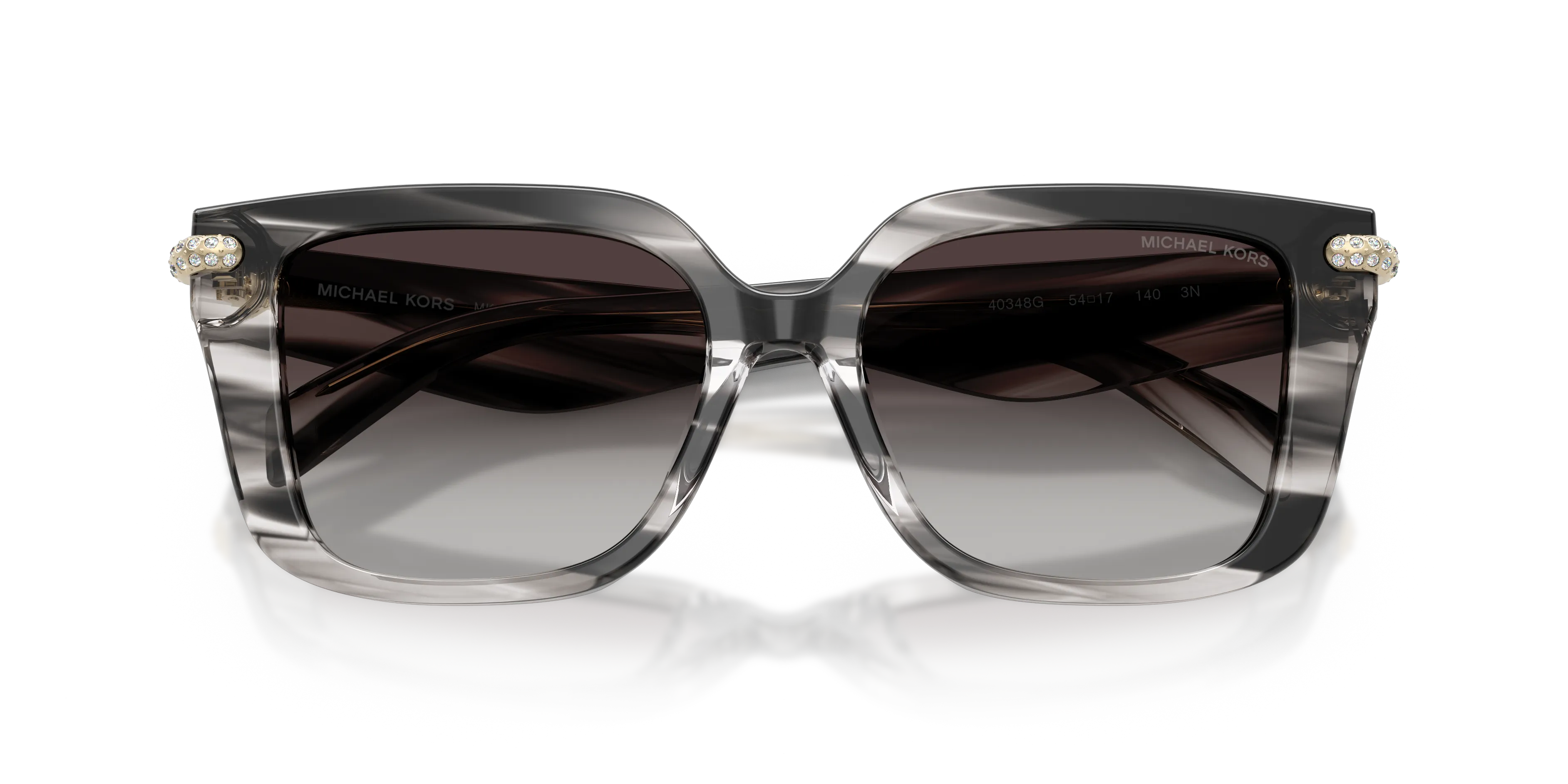 Michael Kors MK2275BU SANTO DOMINGO 40348G Occhiali da sole Acetato Nero Grigio Squadrata Normale - immagine 2