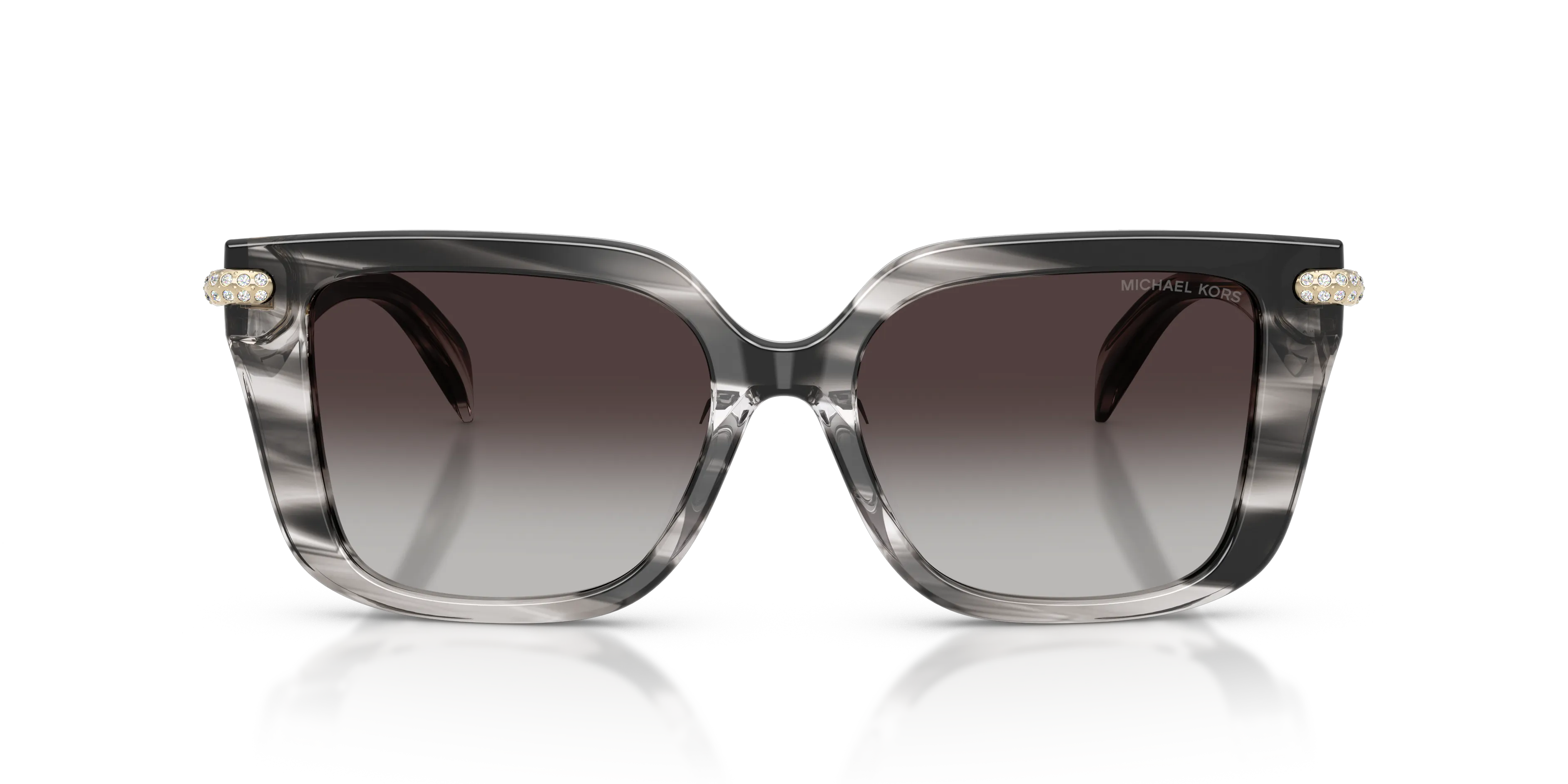Michael Kors MK2275BU SANTO DOMINGO 40348G Occhiali da sole Acetato Nero Grigio Squadrata Normale - immagine 3
