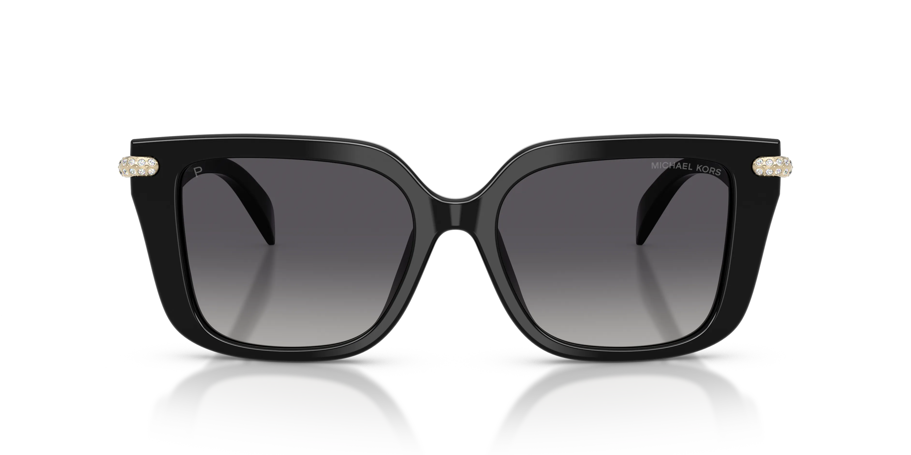 Michael Kors MK2275BU SANTO DOMINGO 3005T3 Occhiali da sole Acetato Nero Grigio Squadrata Polarizzata - immagine 3