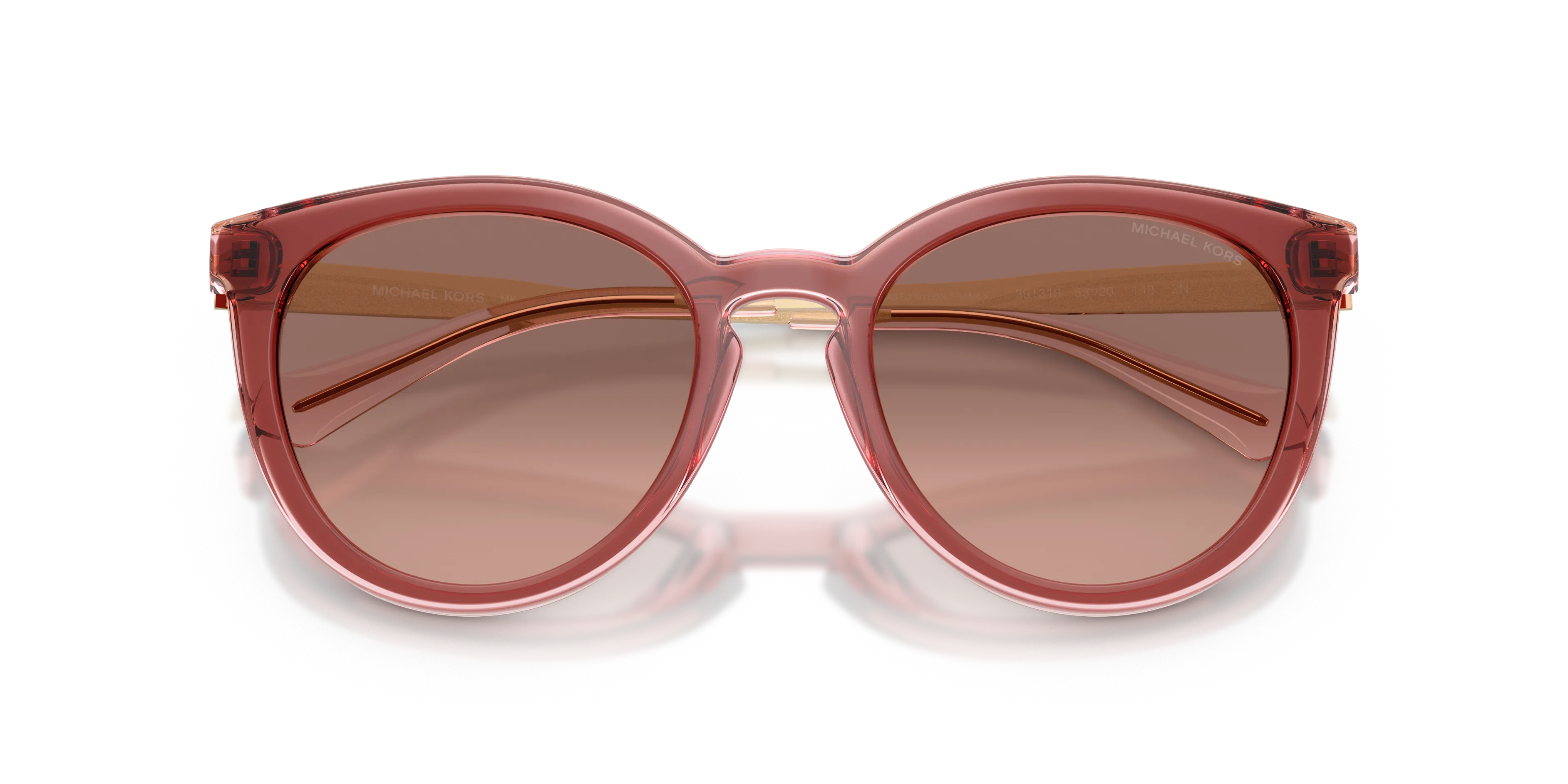 Michael Kors MK2274U TARIFA 391313 Occhiali da sole Iniettato Marrone Marrone Rotonda Normale - immagine 2