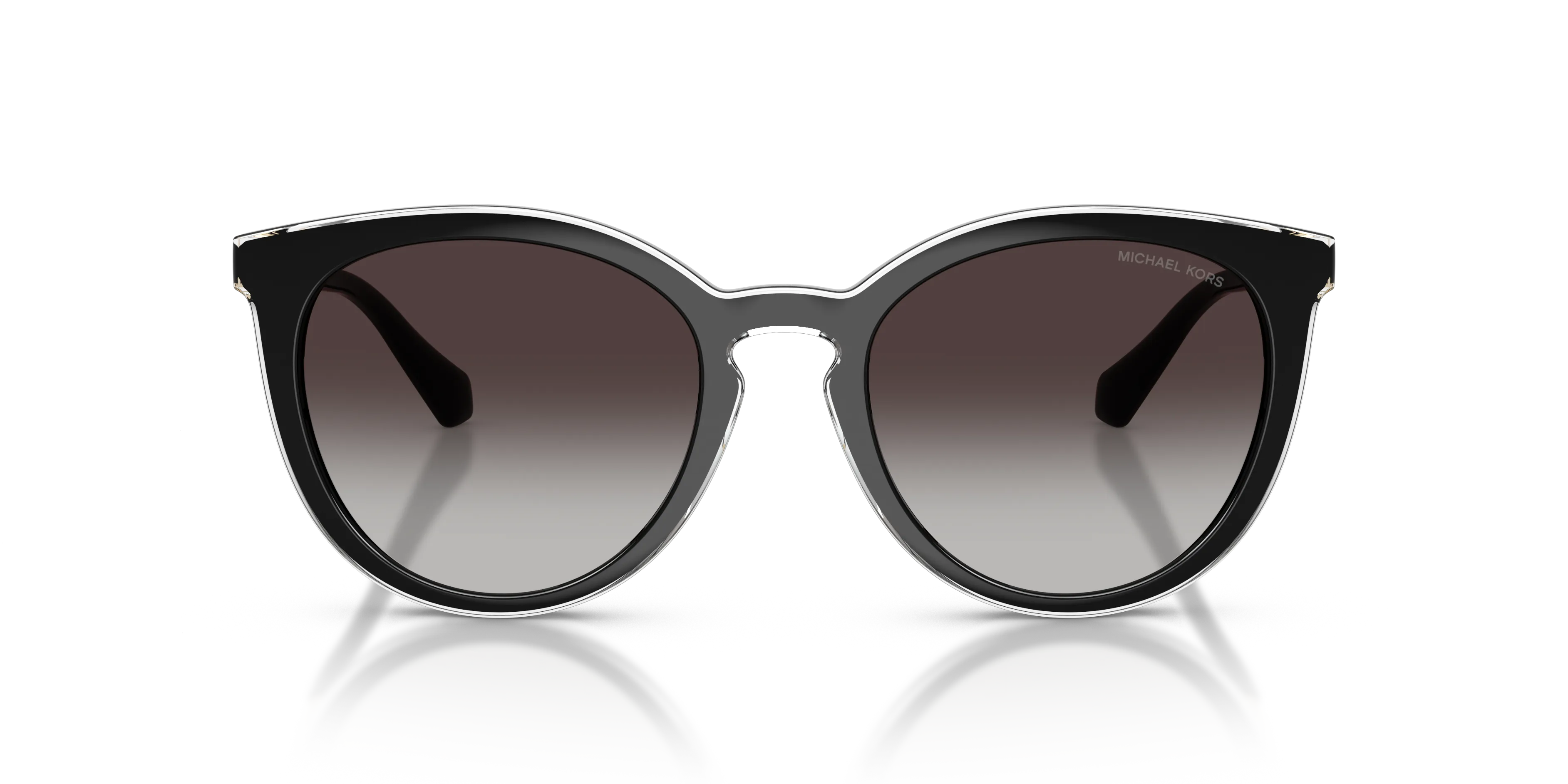 Michael Kors MK2274U TARIFA 30058G Occhiali da sole Iniettato Nero Grigio Rotonda Normale Sfumato - immagine 3
