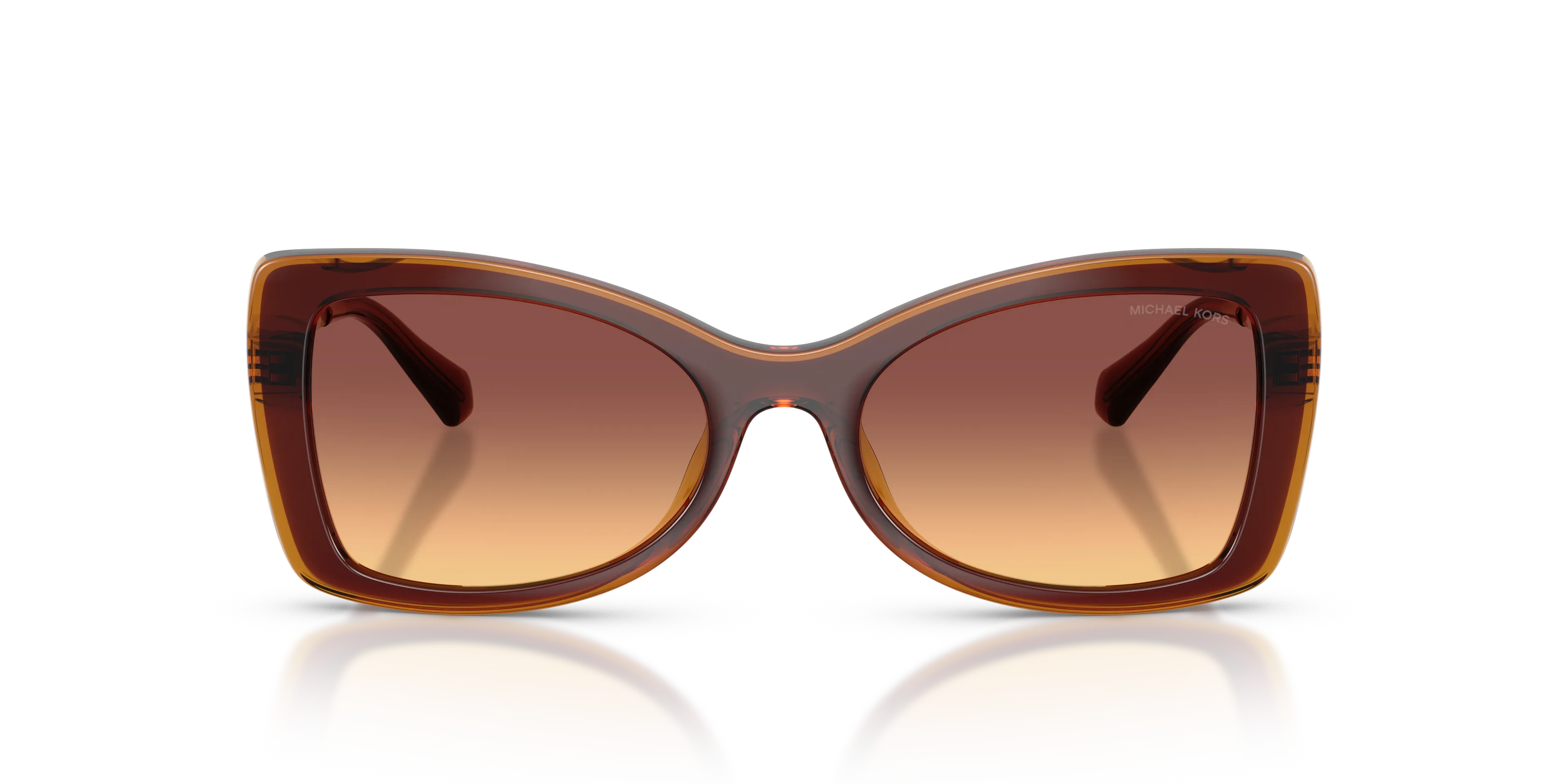 Michael Kors MK2272U MALAGA 311378 Occhiali da sole Iniettato Marrone Marrone Farfalla Normale Sfumato - immagine 3