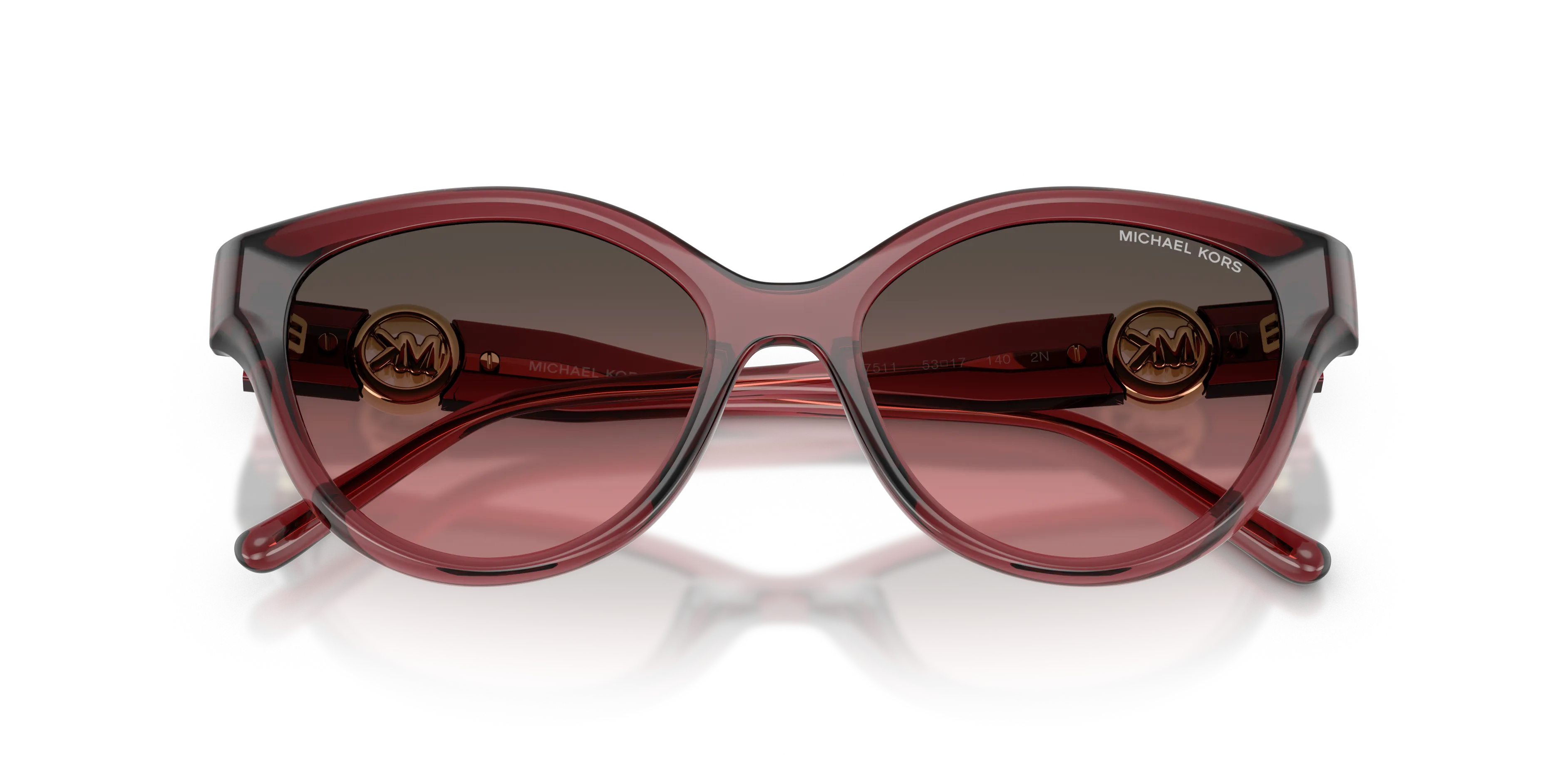 Michael Kors MK2271U NAGOYA 317511 Occhiali da sole Iniettato Marrone Marrone Cat Eye Normale Sfumato - immagine 2