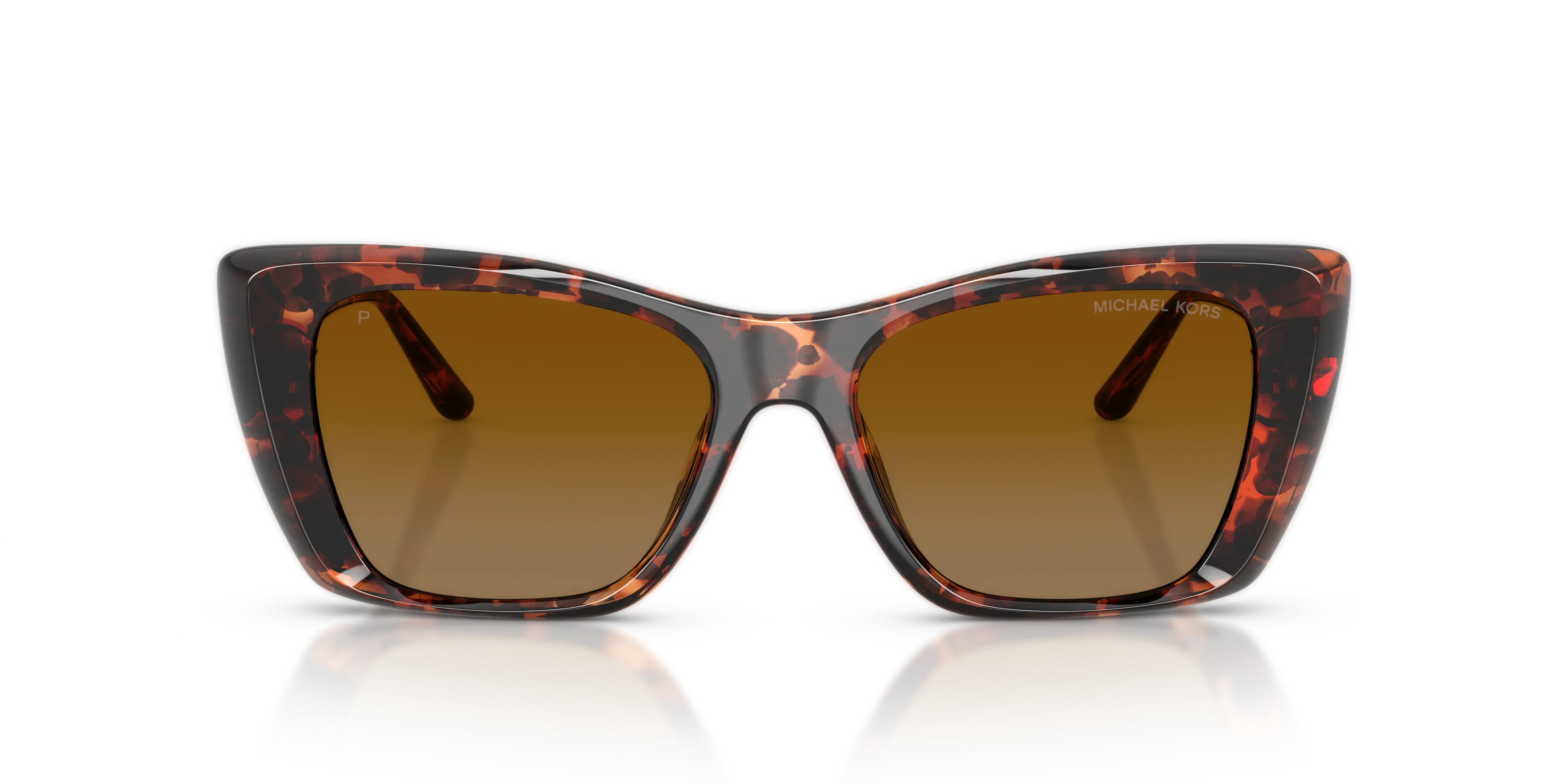 Michael Kors MK2270U TOKYO 40319P Occhiali da sole Iniettato Tartaruga Marrone Squadrata Polarizzata Sfumato - immagine 3
