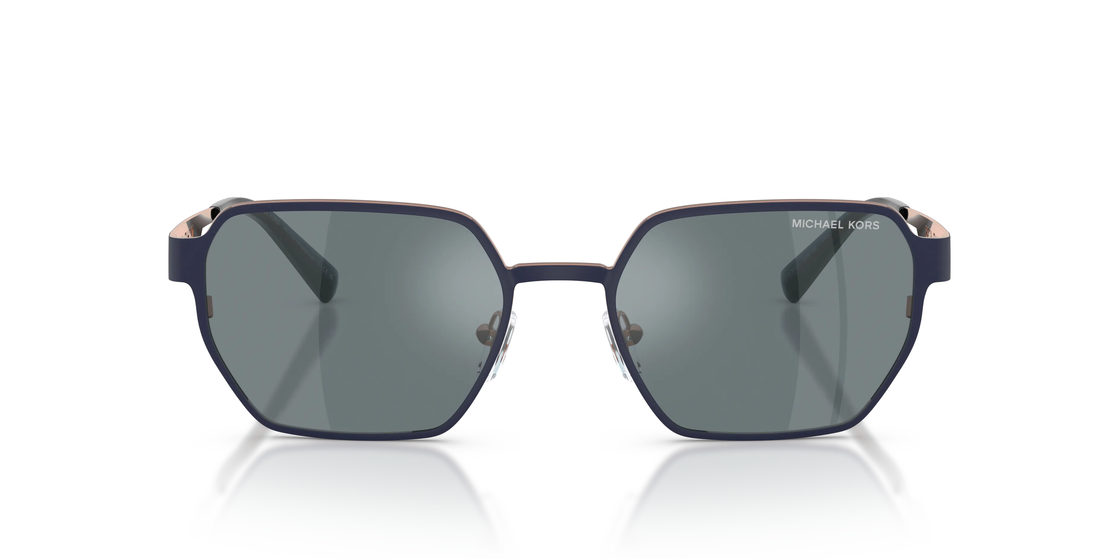Michael Kors MK1183 MADAGASCAR 12076G Occhiali da sole Metallo Blu Grigio Geometrica Normale - immagine 3
