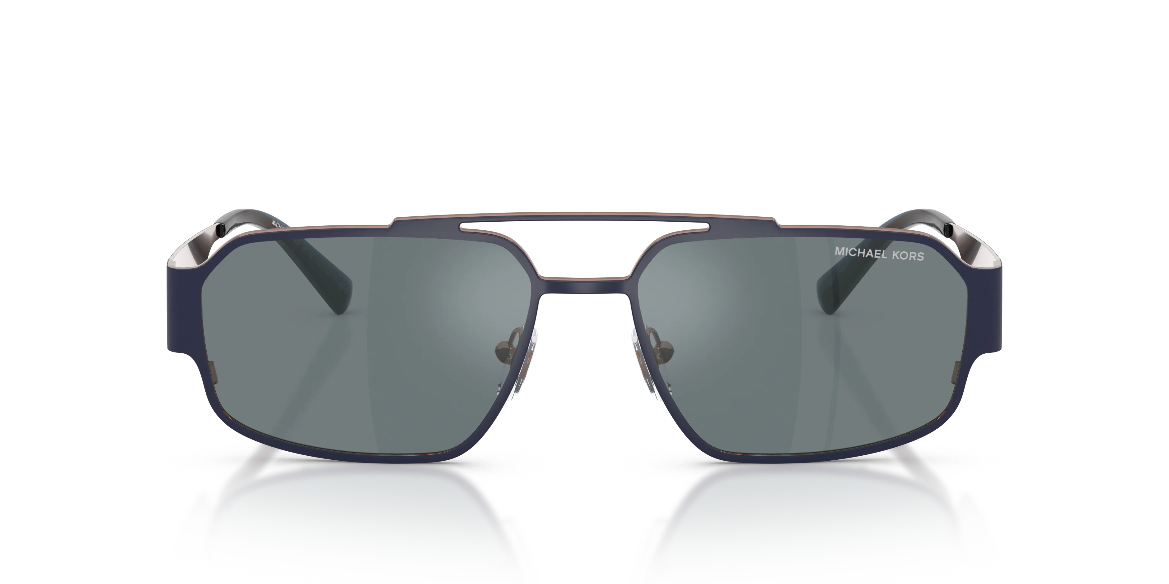 Michael Kors MK1182 CAPE TOWN 12076G Occhiali da sole Metallo Blu Grigio Squadrata Normale - immagine 3
