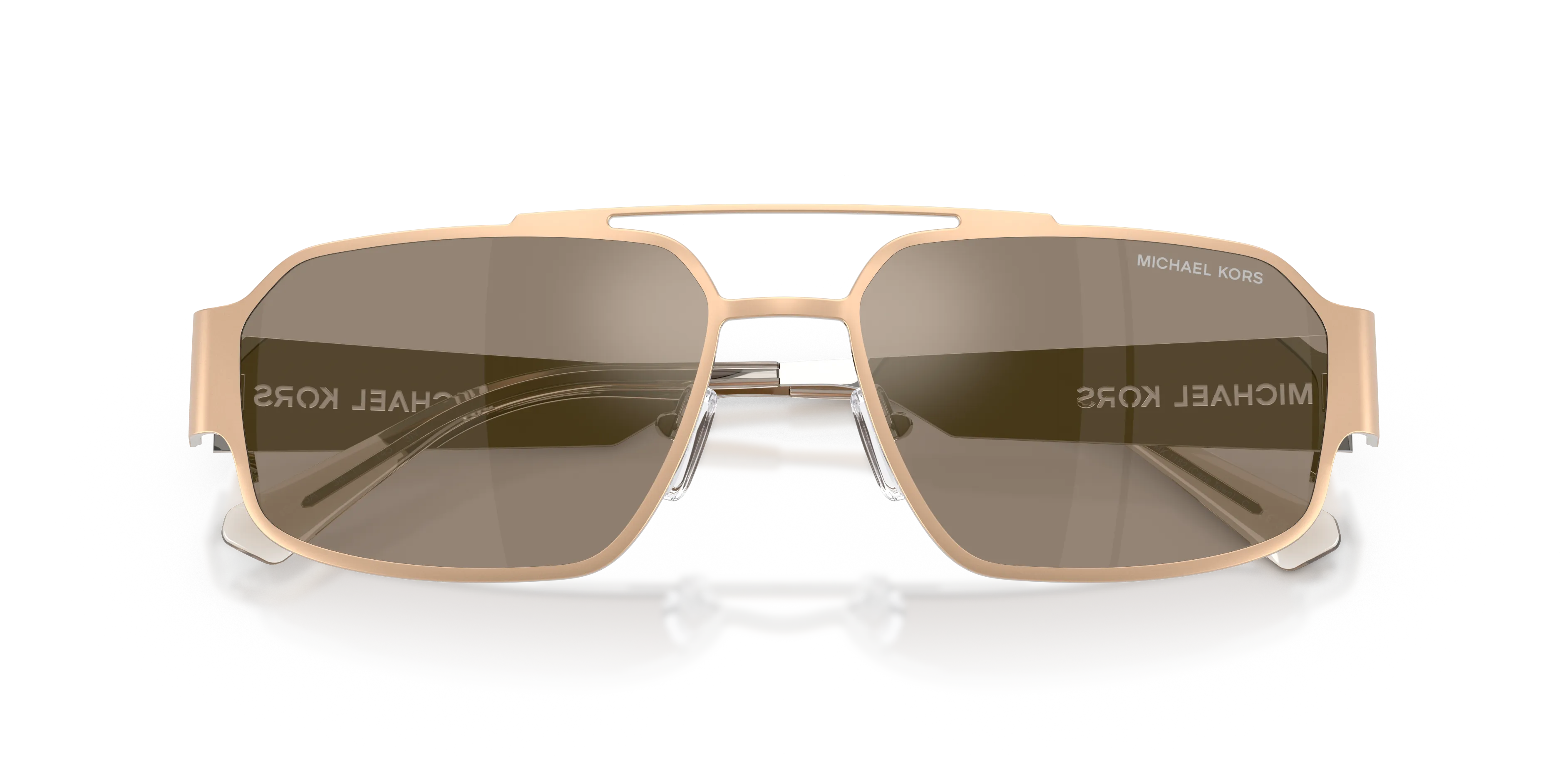 Michael Kors MK1182 CAPE TOWN 10145A Occhiali da sole Metallo Oro Marrone Squadrata Normale - immagine 2