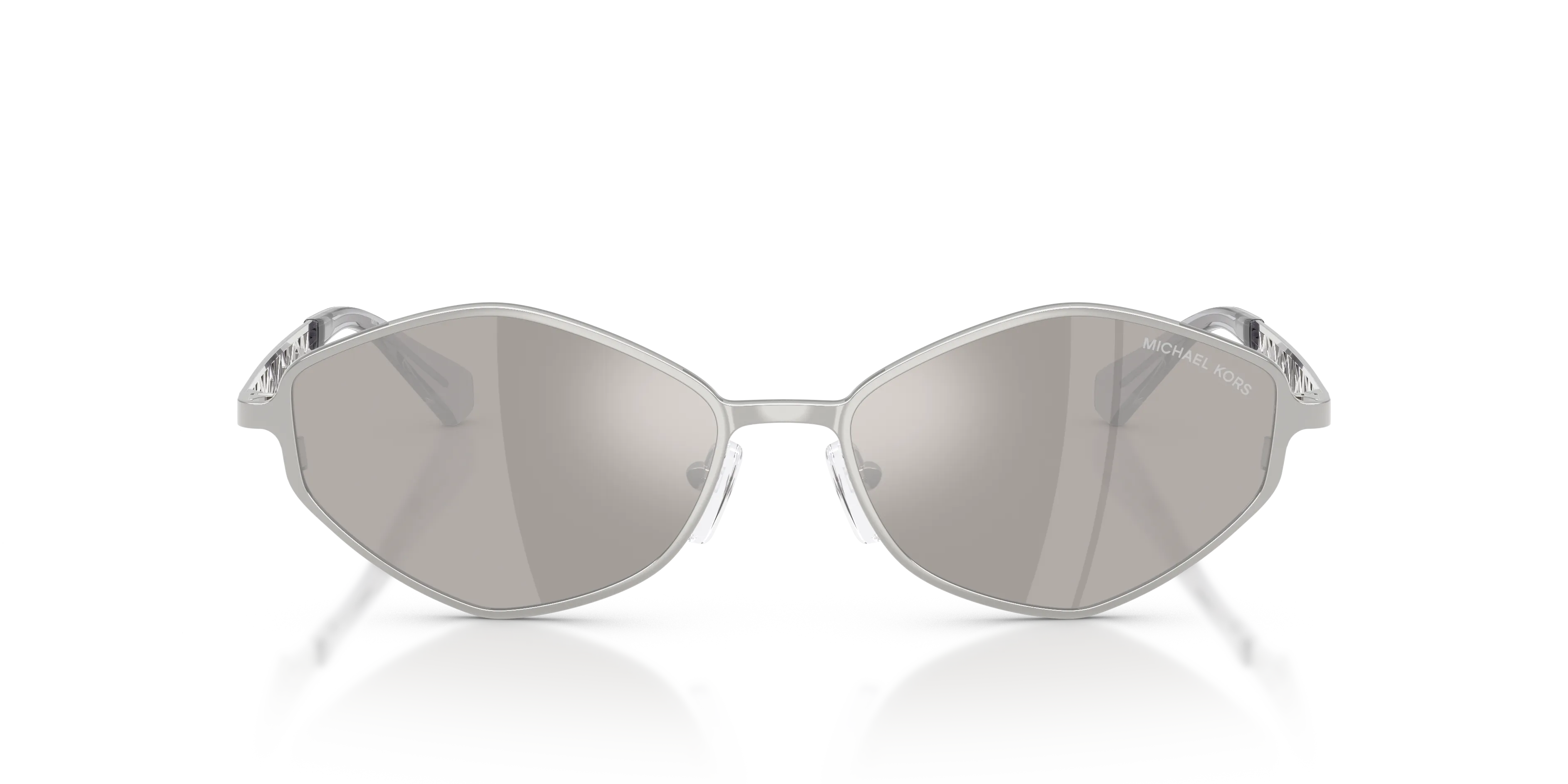 Michael Kors MK1181 GOLD COAST 18936G Occhiali da sole Metallo Argento Argento Geometrica Specchiate - immagine 3