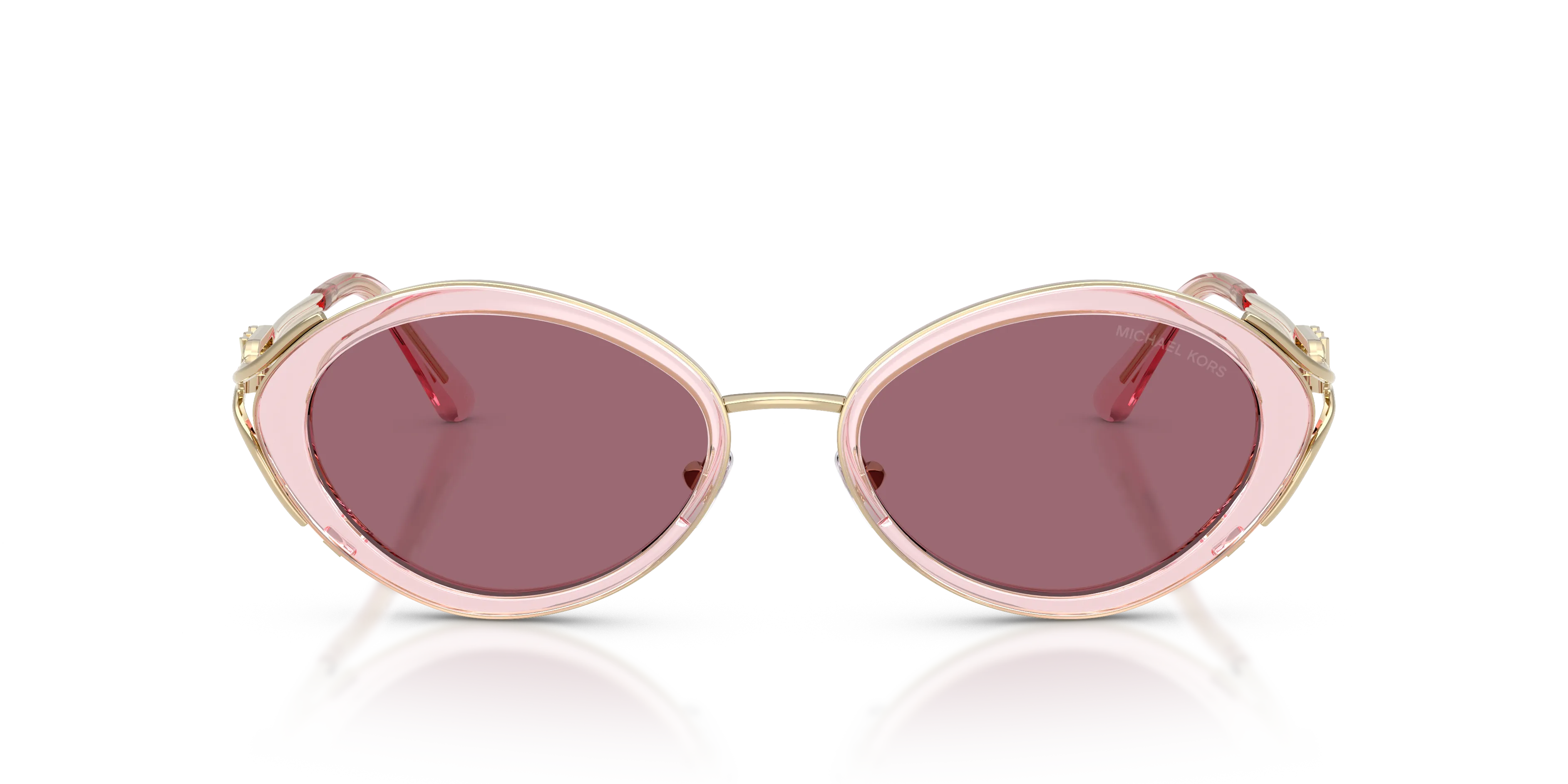 Michael Kors MK1179 KEY WEST 40581A Occhiali da sole Metallo Rosa Viola Rotonda Normale - immagine 3