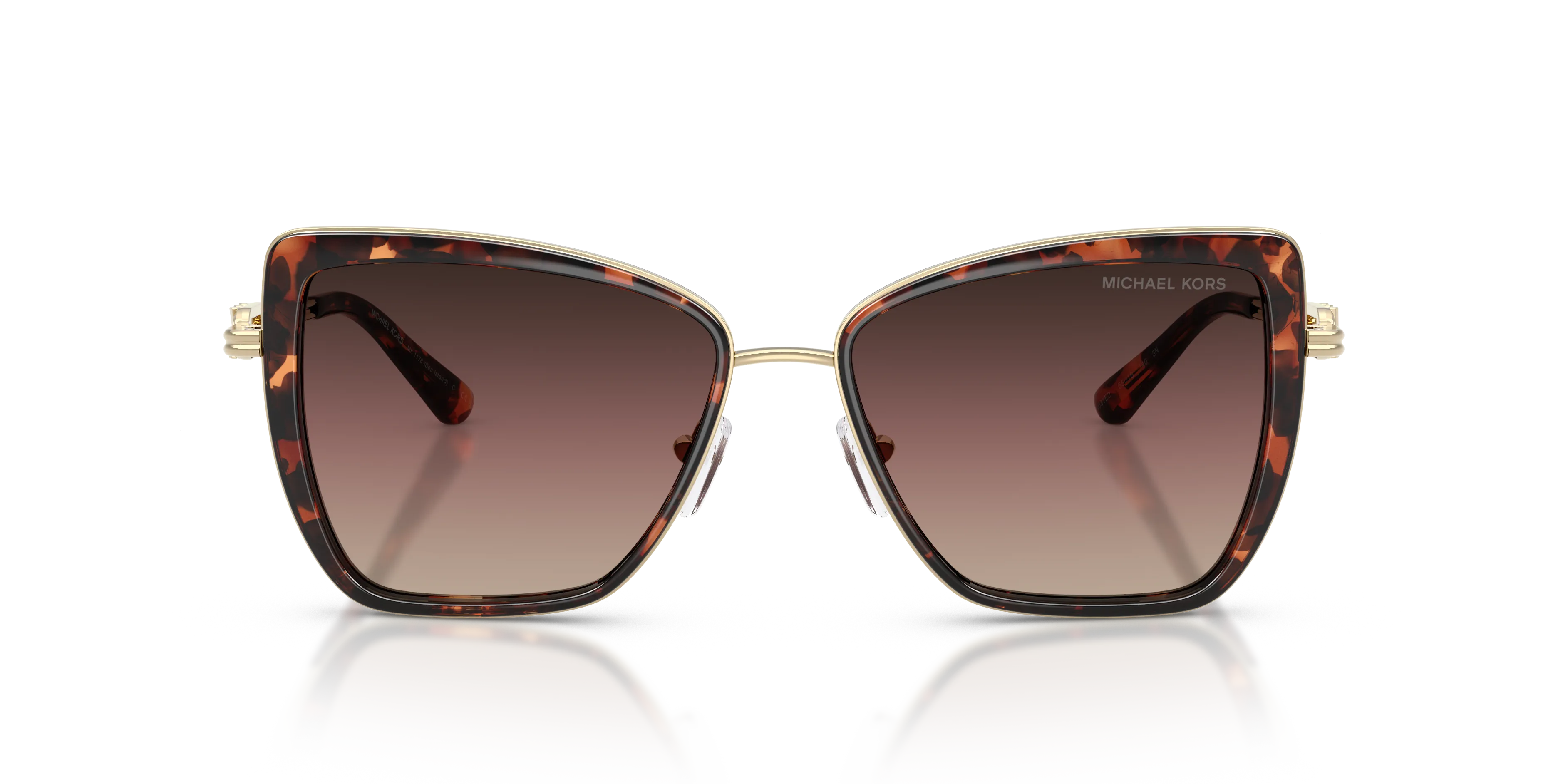 Michael Kors MK1178 SEA ISLAND 4031E2 Occhiali da sole Metallo Tartaruga Marrone Farfalla Normale Sfumato - immagine 3