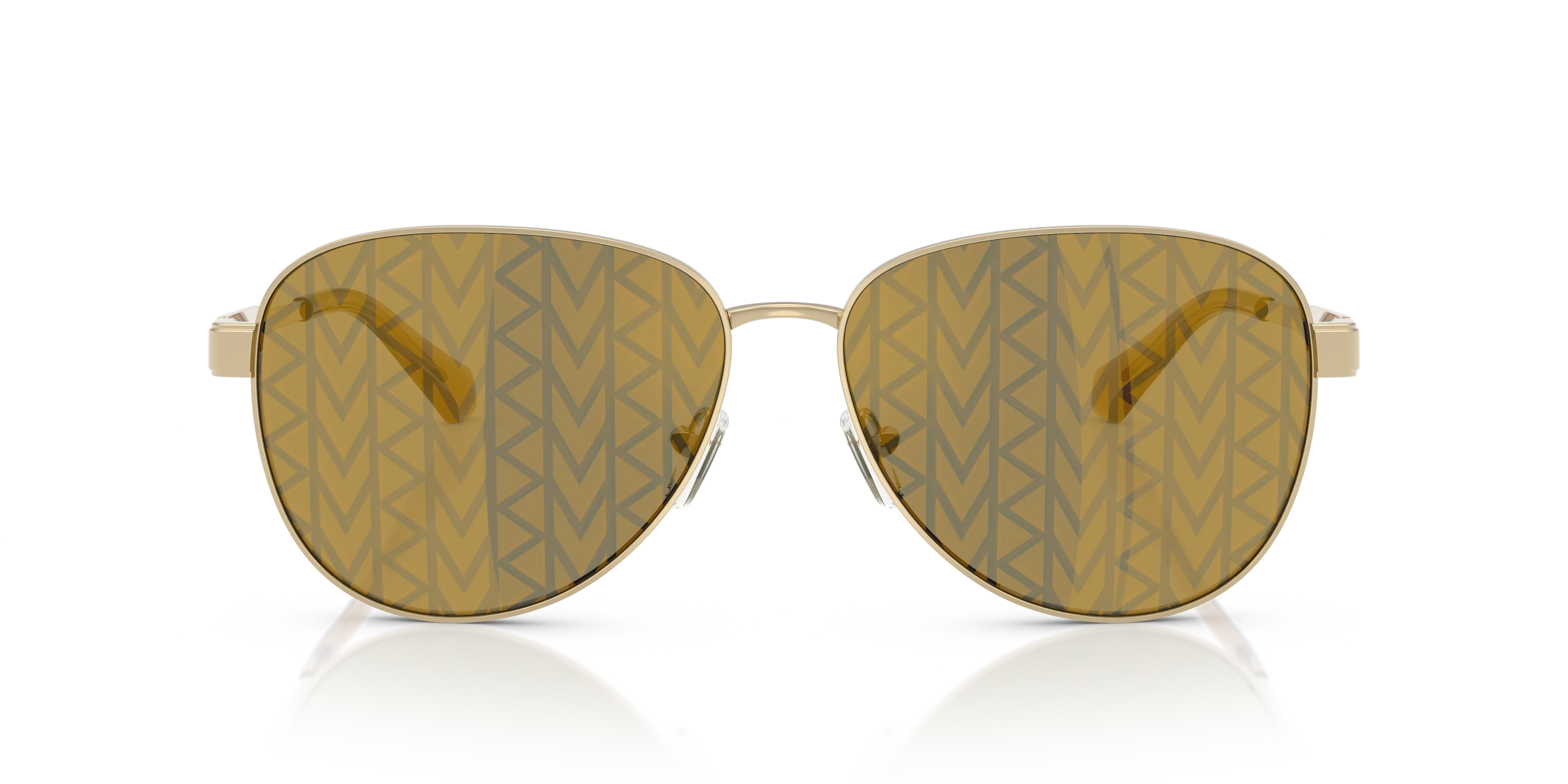 Michael Kors MK1160 BIARRITZ 10149A Occhiali da sole Metallo Oro Marrone Pilot Normale - immagine 3