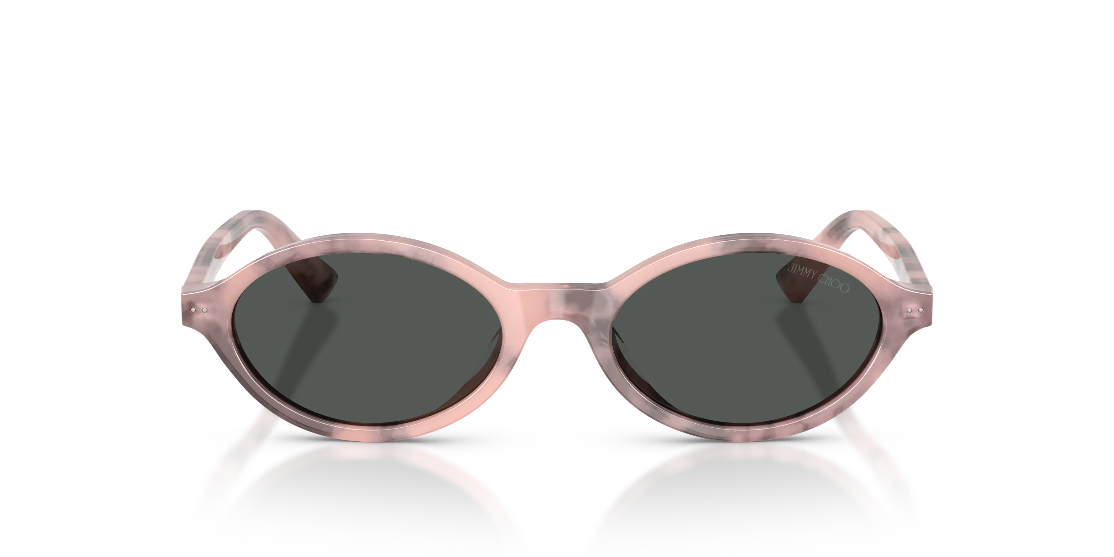 Jimmy Choo JC5068U 509887 Occhiali da sole Acetato Rosa Grigio Rotonda Normale - immagine 3