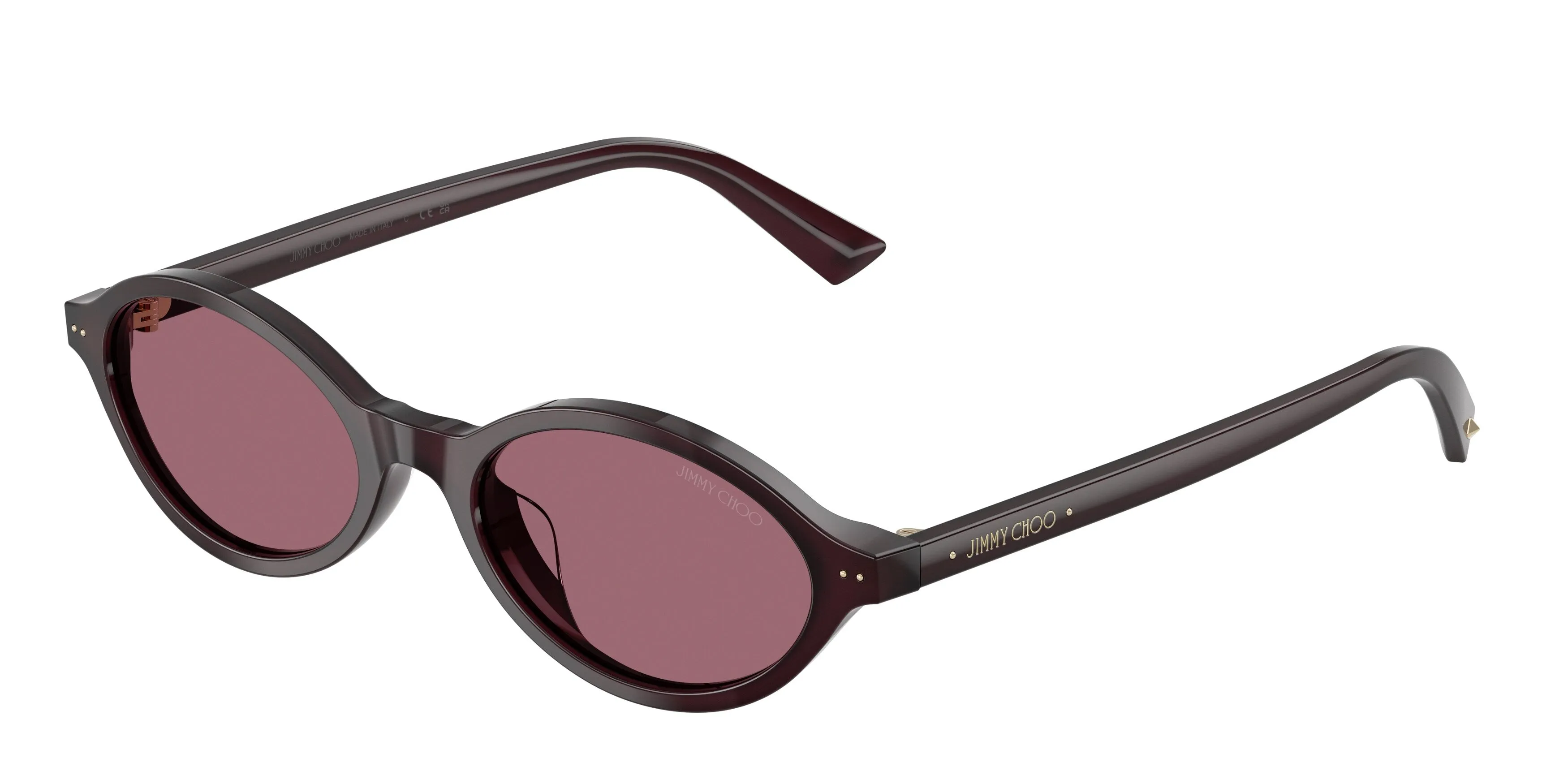 Jimmy Choo JC5068U 50861A Occhiali da sole Acetato Viola Viola Rotonda Normale - immagine 1