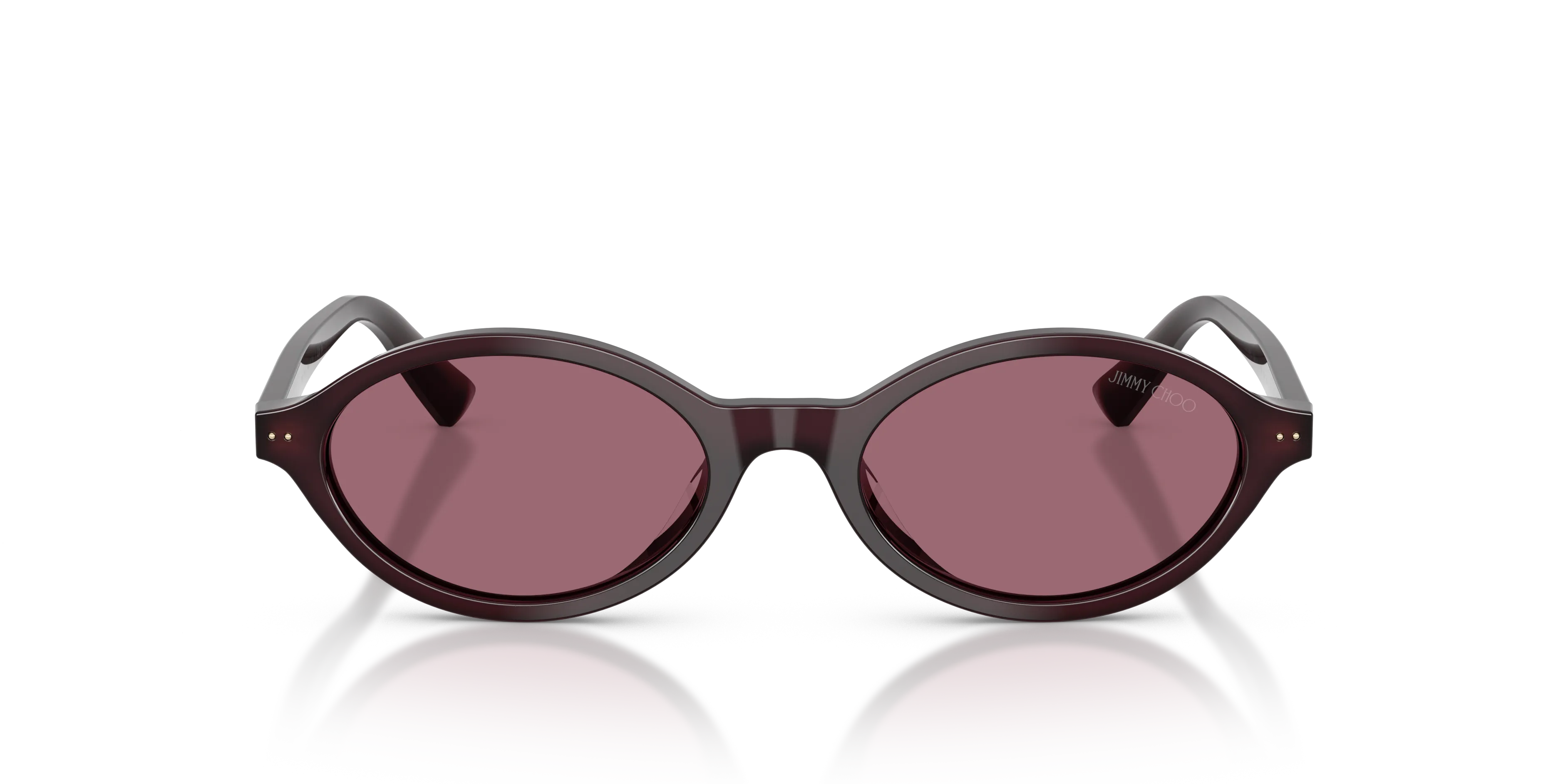Jimmy Choo JC5068U 50861A Occhiali da sole Acetato Viola Viola Rotonda Normale - immagine 3