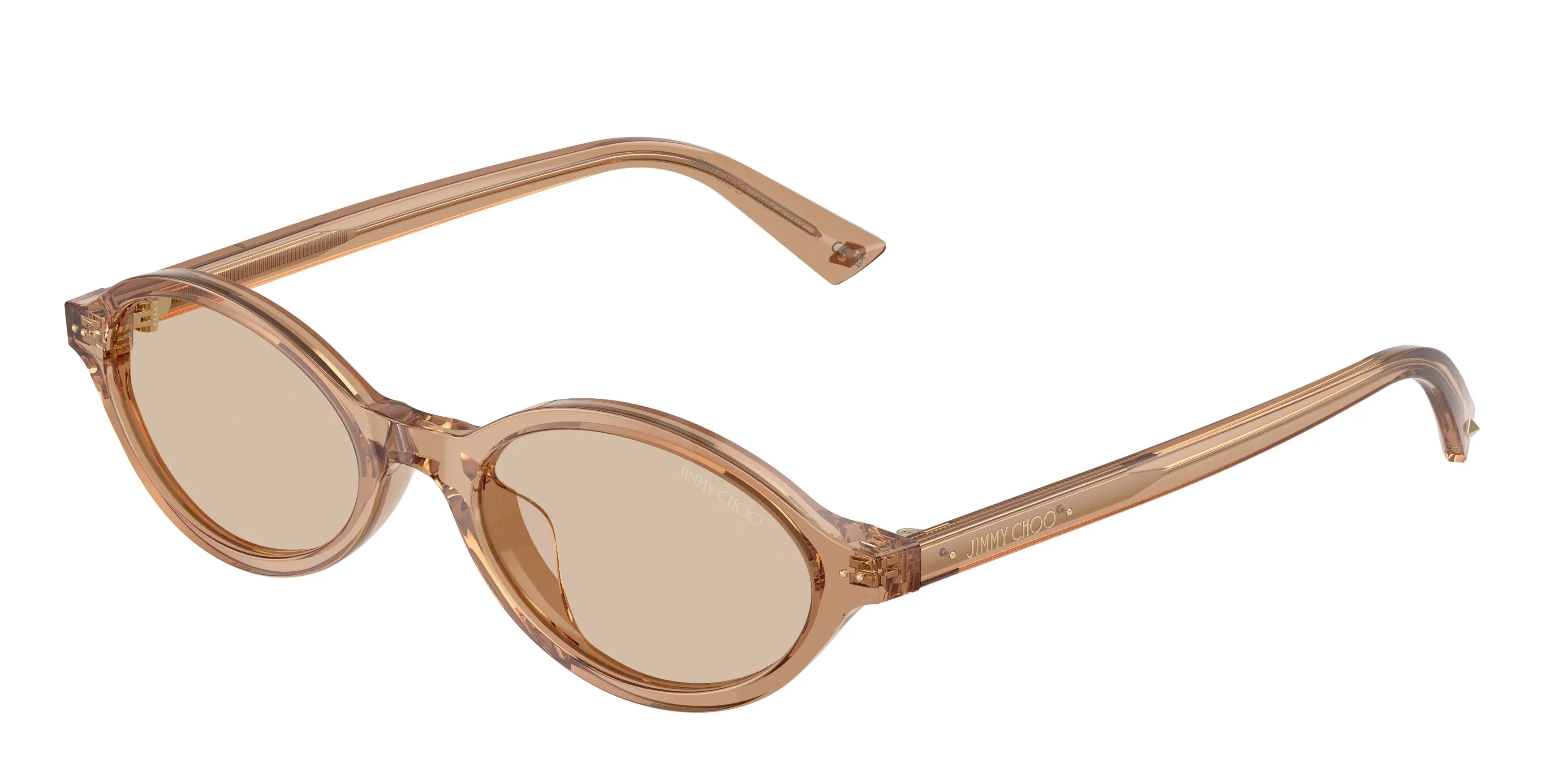 Jimmy Choo JC5068U 507693 Occhiali da sole Acetato Marrone Marrone Rotonda Normale - immagine 1