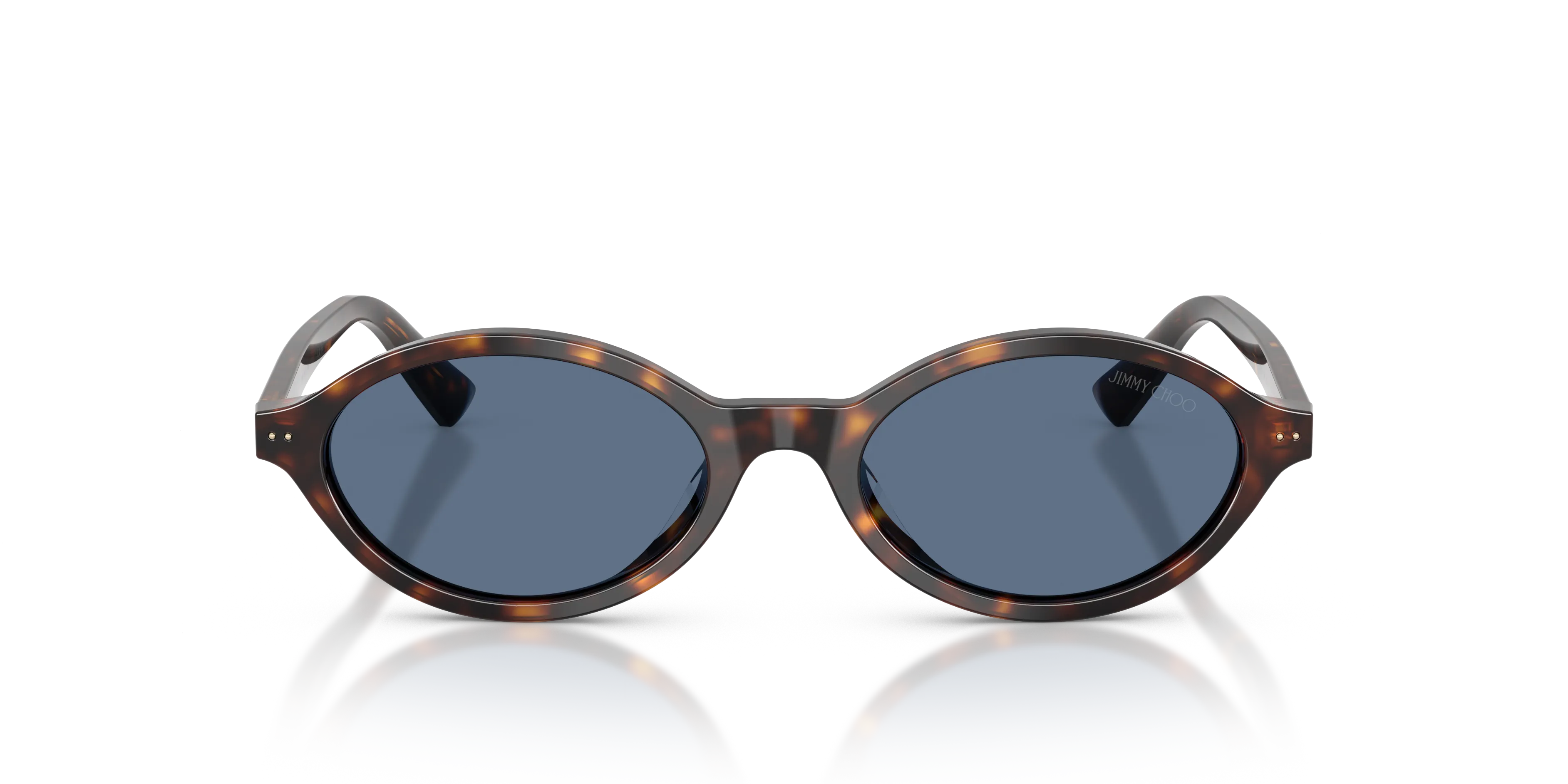 Jimmy Choo JC5068U 500280 Occhiali da sole Acetato Tartaruga Blu Rotonda Normale - immagine 3