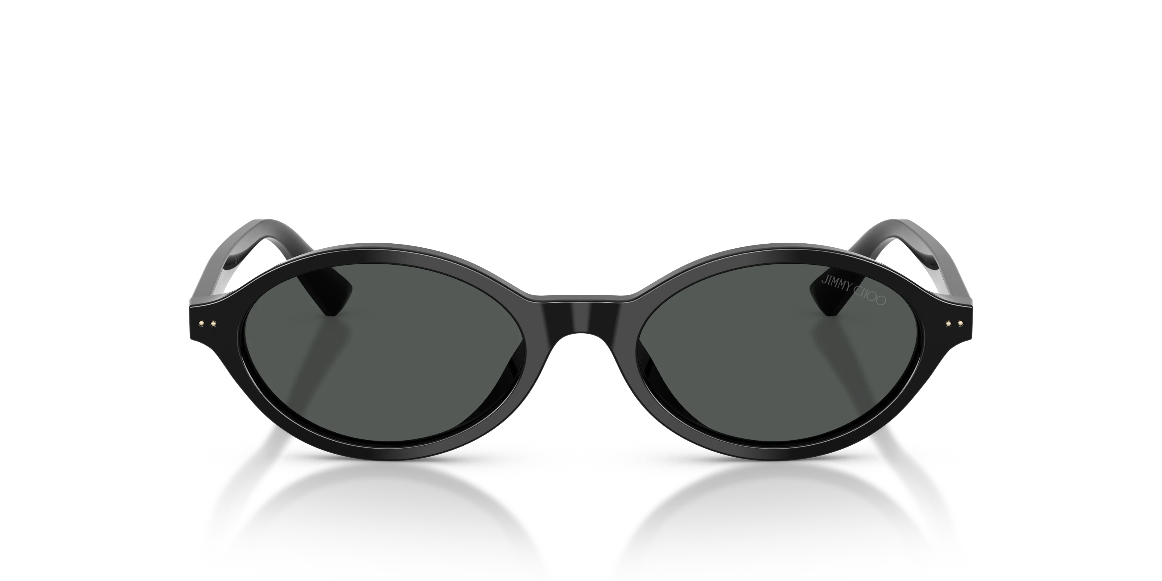 Jimmy Choo JC5068U 500087 Occhiali da sole Acetato Nero Grigio Rotonda Normale - immagine 3