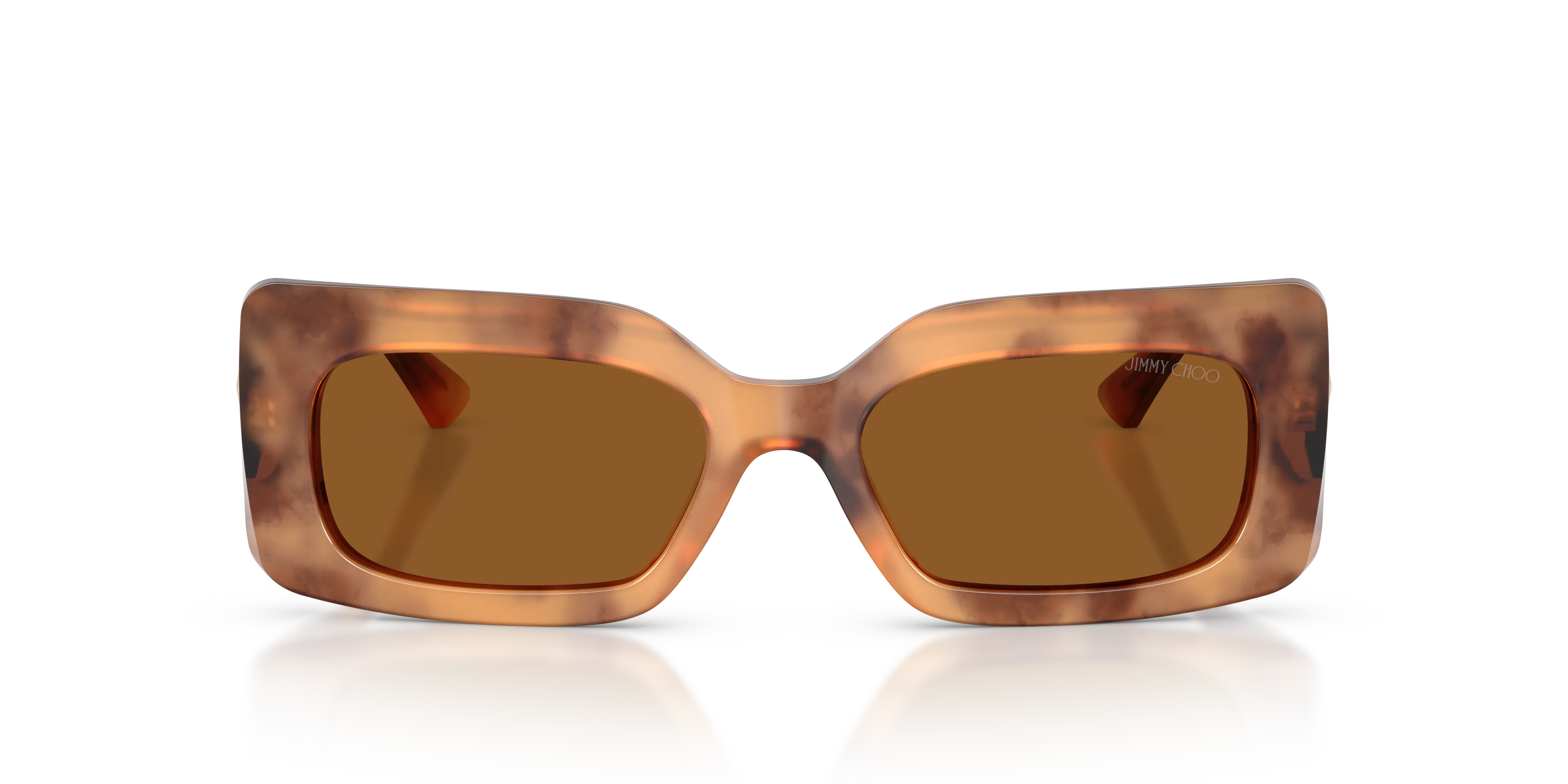 Jimmy Choo JC5067 509673 Occhiali da sole Acetato Marrone Marrone Squadrata Normale - immagine 3