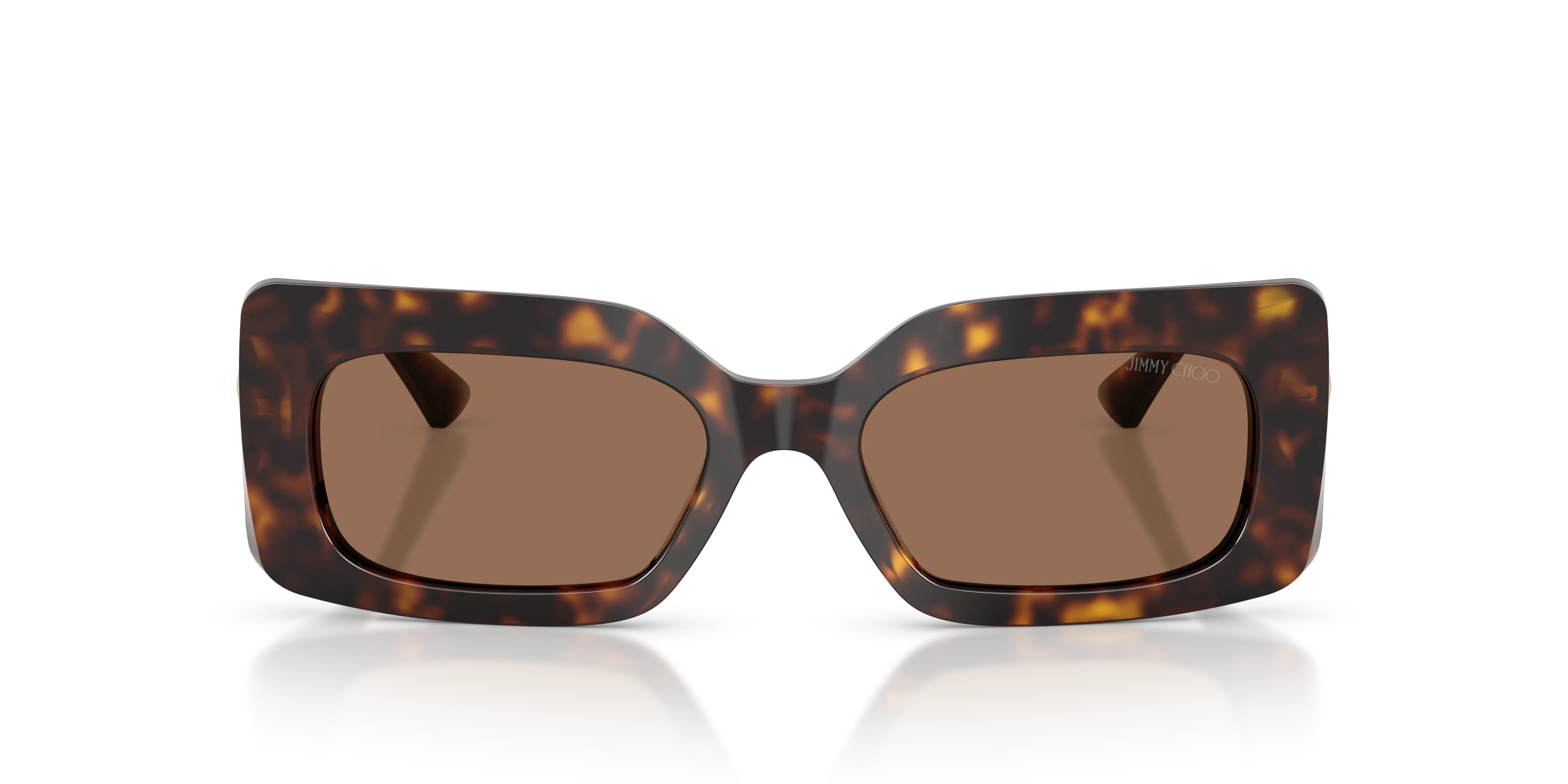 Jimmy Choo JC5067 500273 Occhiali da sole Acetato Tartaruga Marrone Squadrata Normale - immagine 3